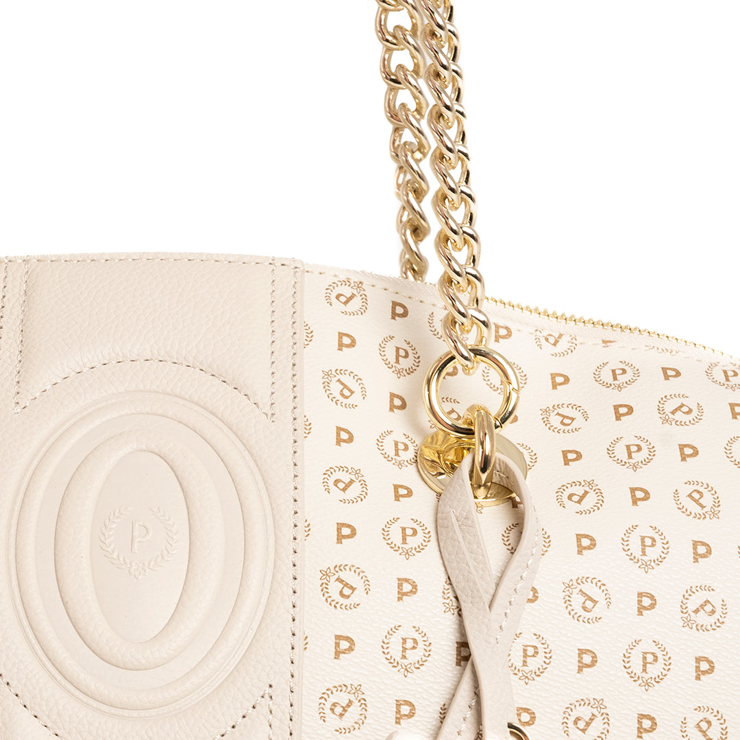 Pollini Borsa a Spalla Heritage Avorio