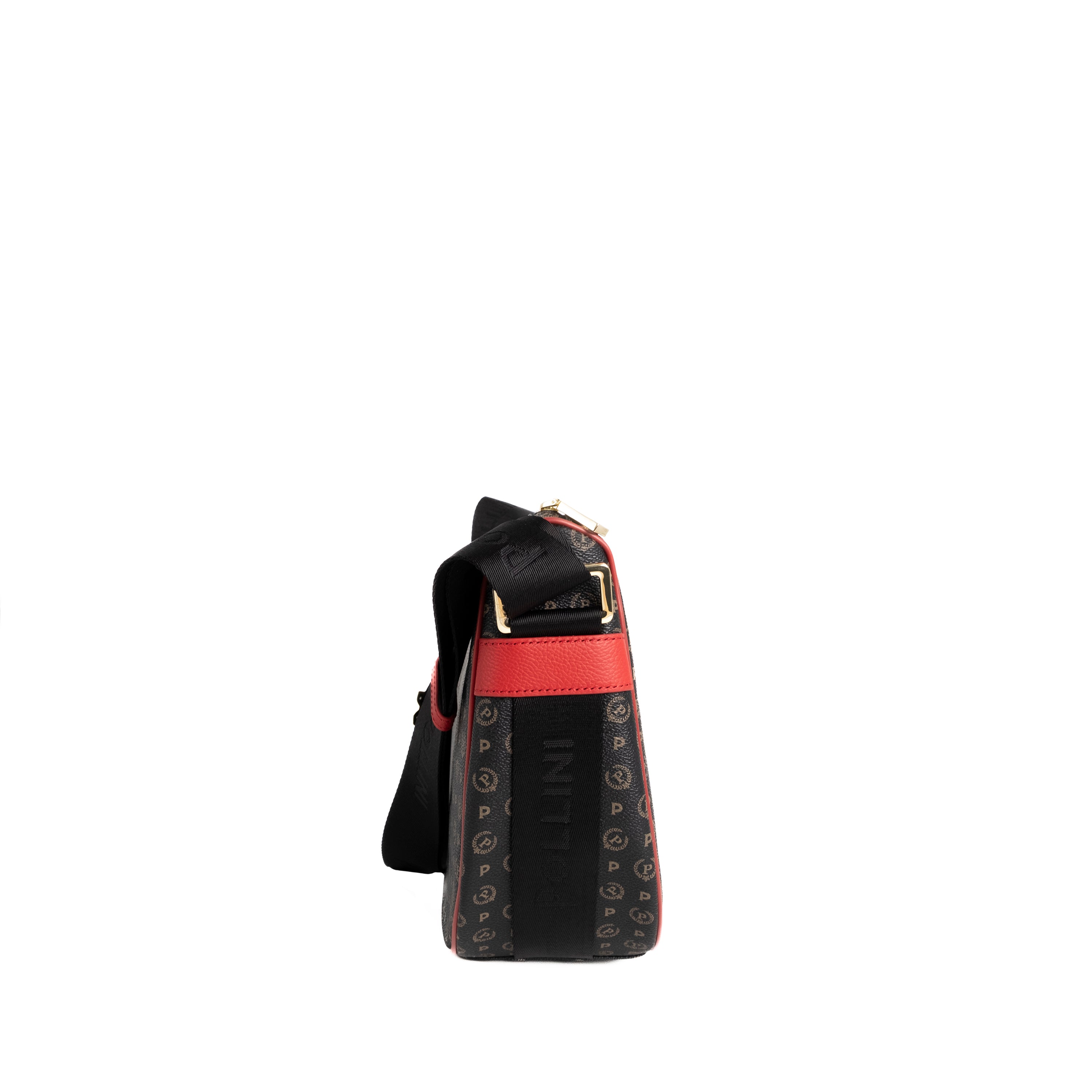 Pollini Borsa a Spalla Heritage Hobo Nero e Bianco