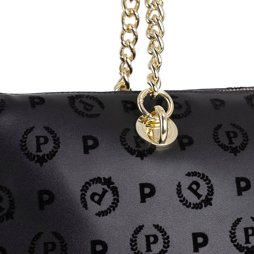 Pollini Borsa a Tracolla Heritage Embossed Nero