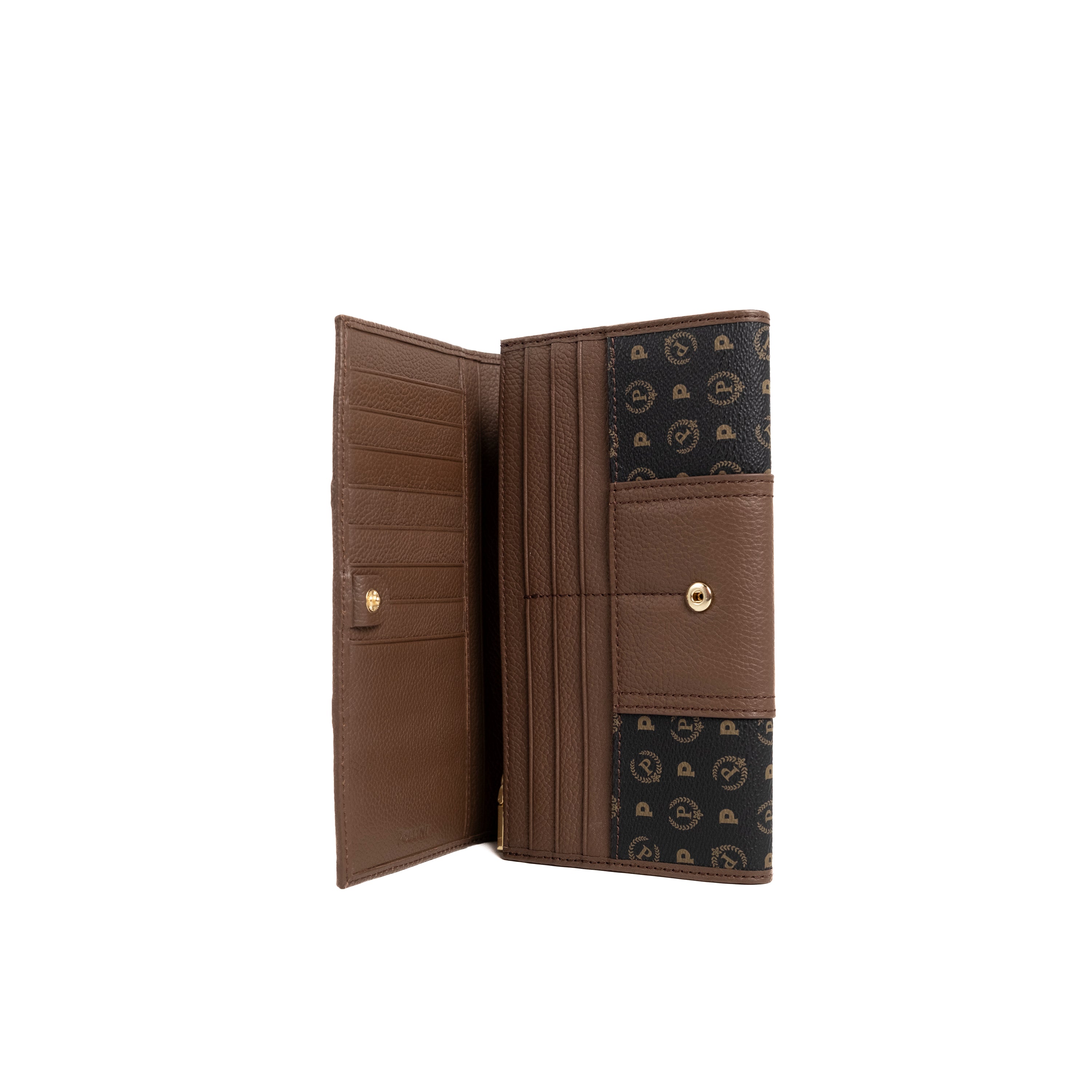 Pollini Portafoglio Heritage Nero e Marrone