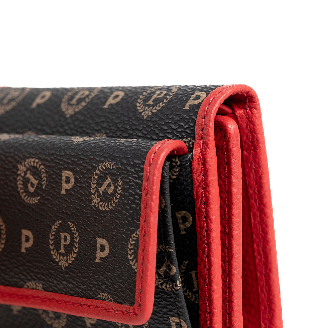 Pollini Portafogli Heritage Nero e Lacca