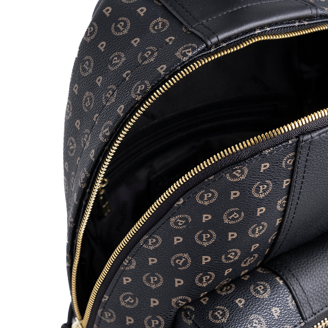 Pollini Zaino Heritage con Stampa 70°Anniversario Nero