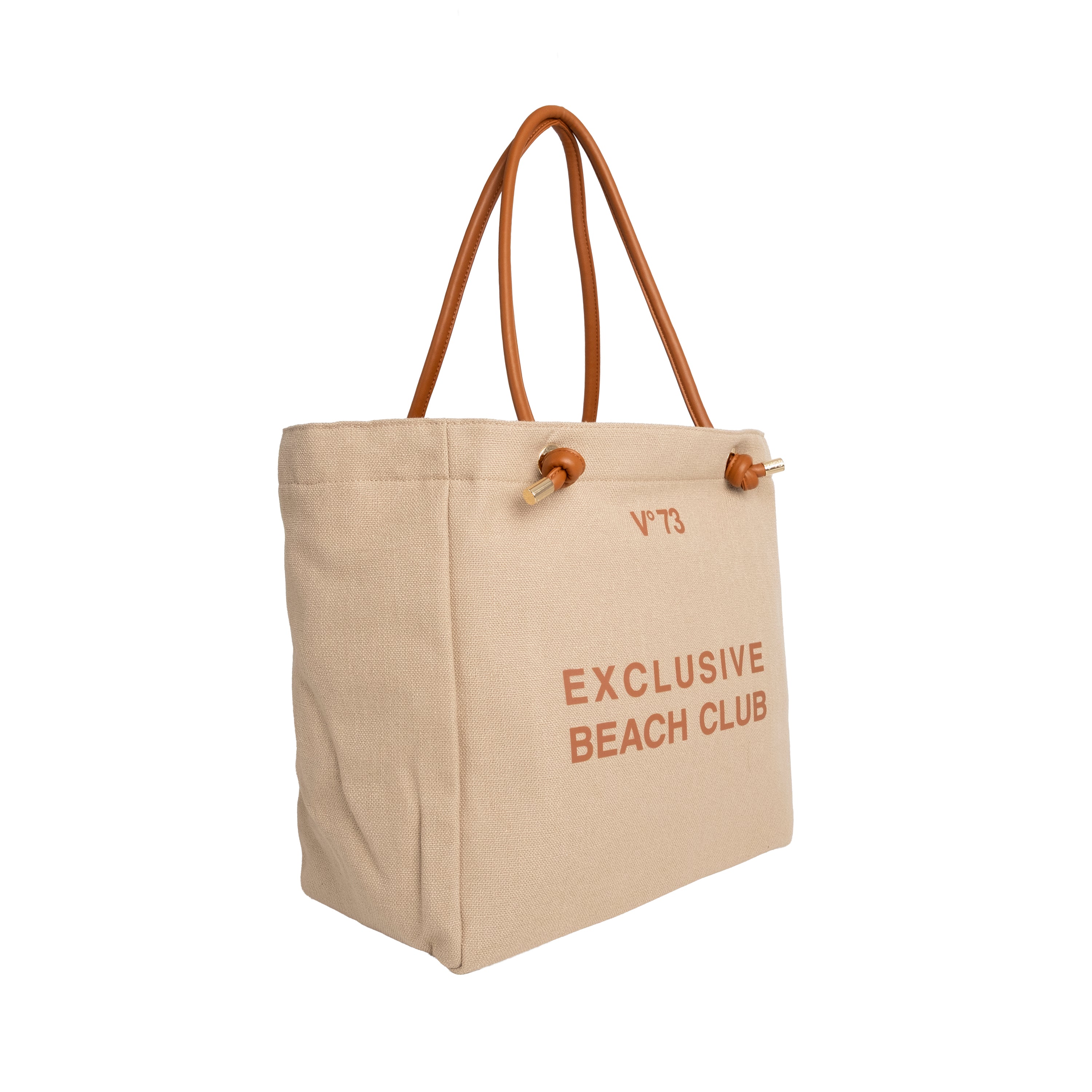 V73 Borsa Shopping Exclusive Naturale/Cuoio
