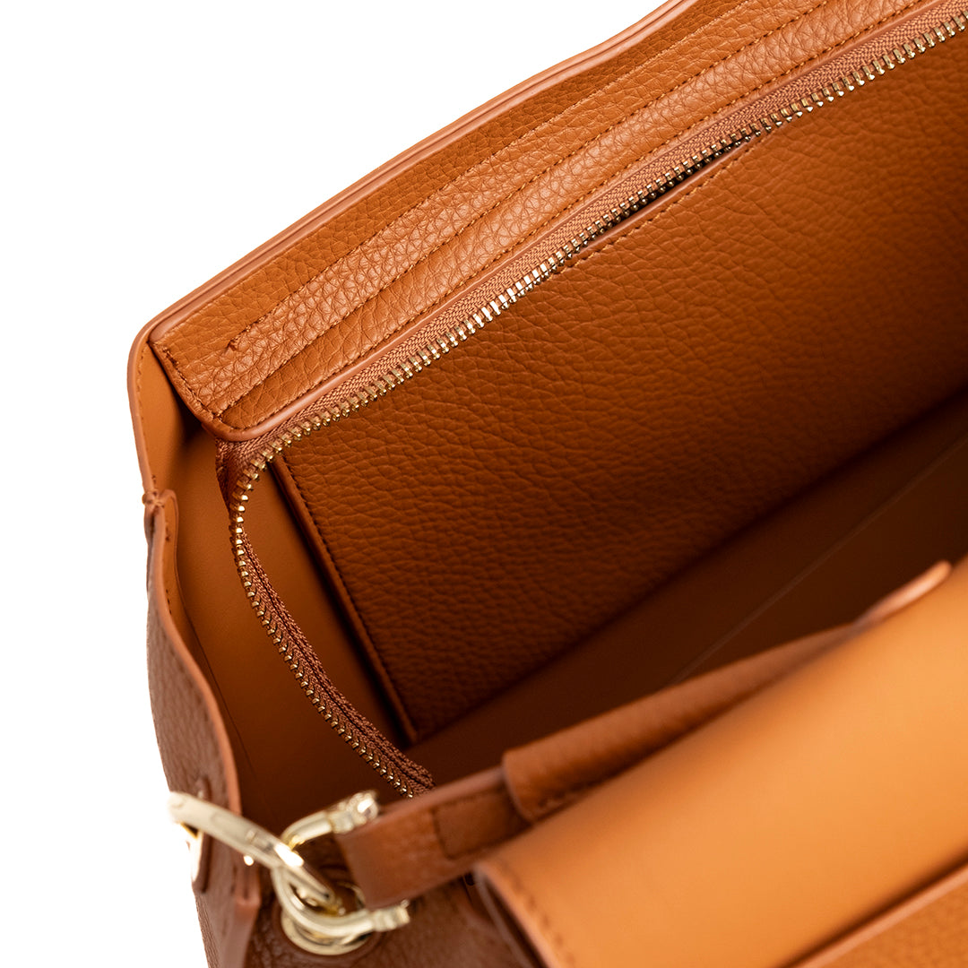 V73 Borsa a Mano Federica V Caramello