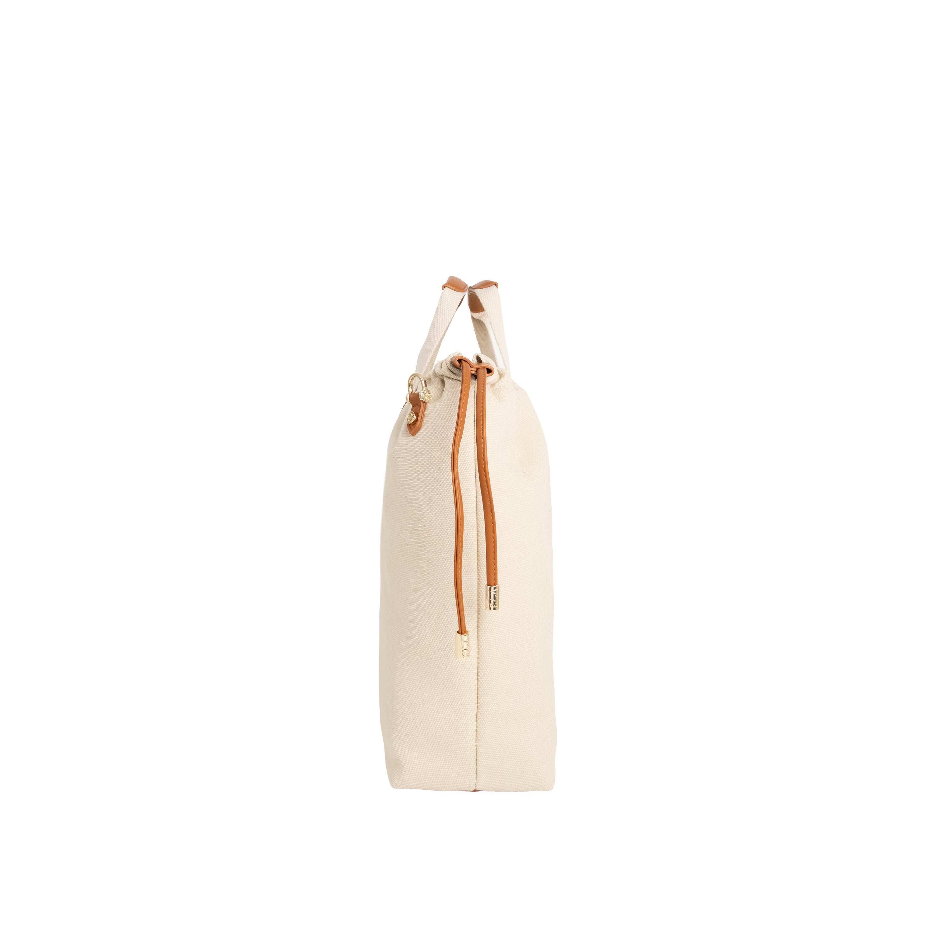 V73 Borsa a Mano Responsible Off White/Cuoio