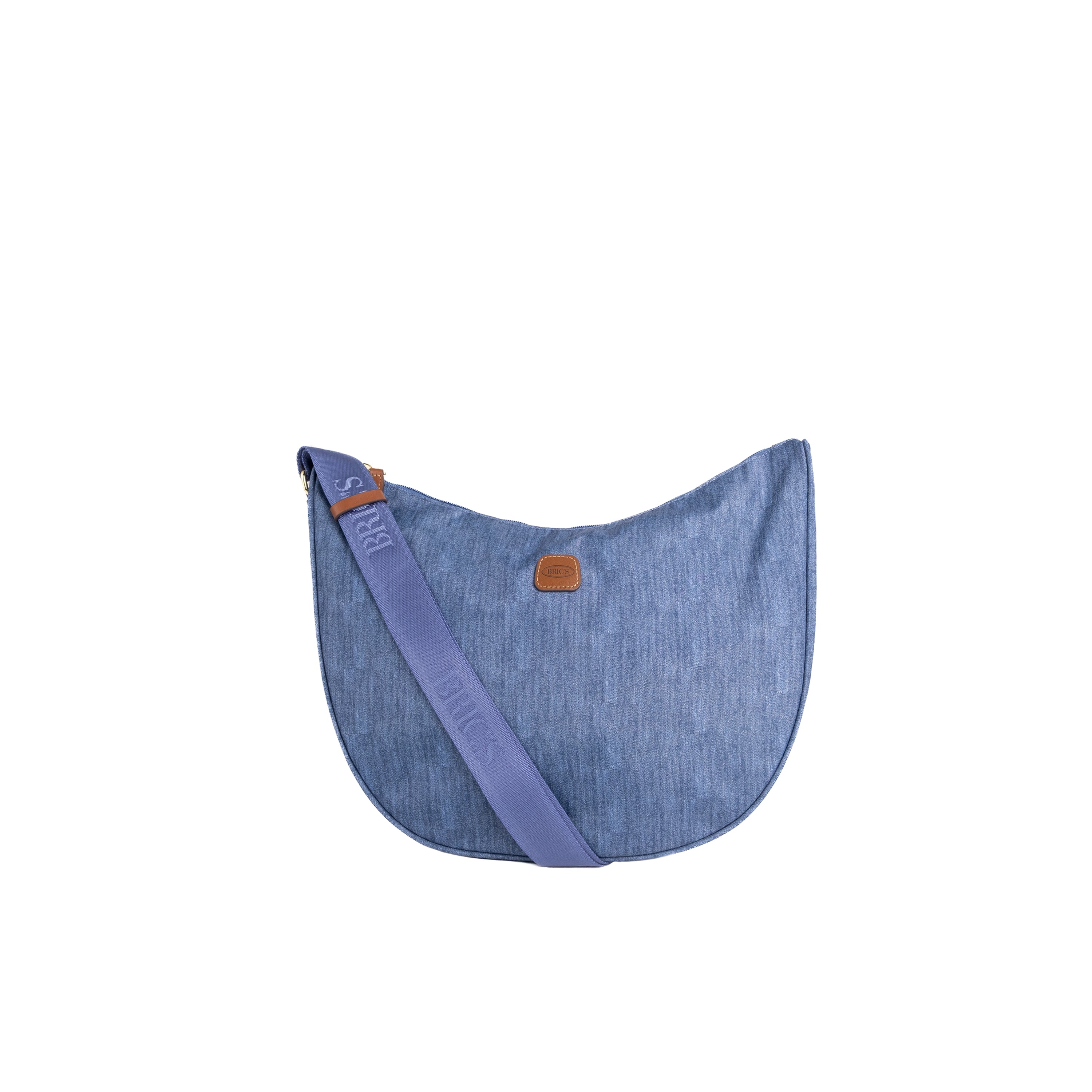 X-Bag Half Moon Umhängetasche Groß Denim