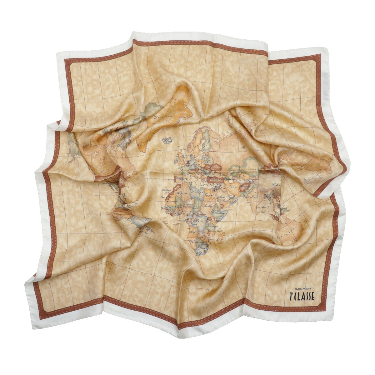 Alviero Martini 1ª Classe Foulard Donna Naturale Bianco Cotone