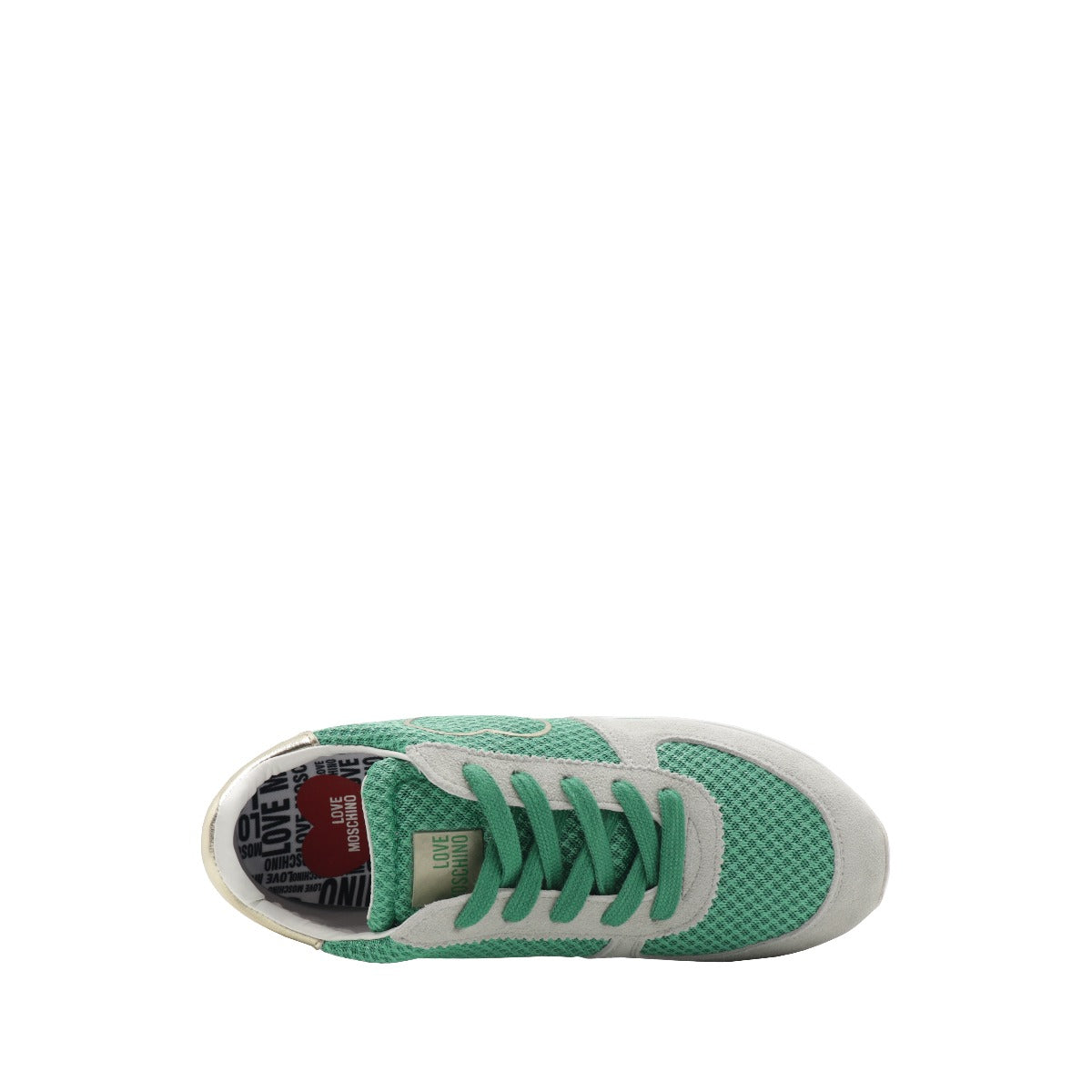Love Moschino Sneakers with Green Heart
