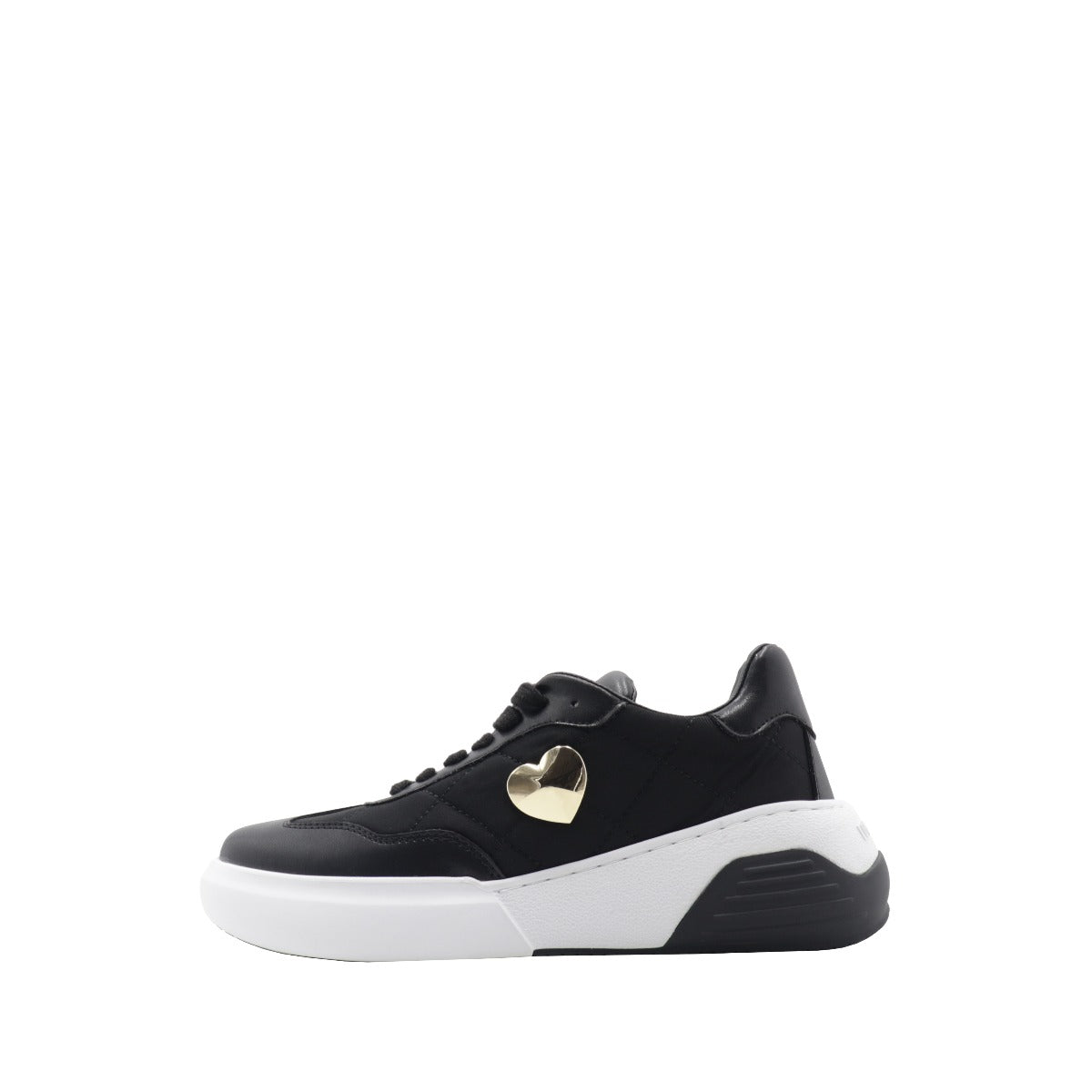 Love Moschino Women's Sneakers Black Calfskin and Nylon