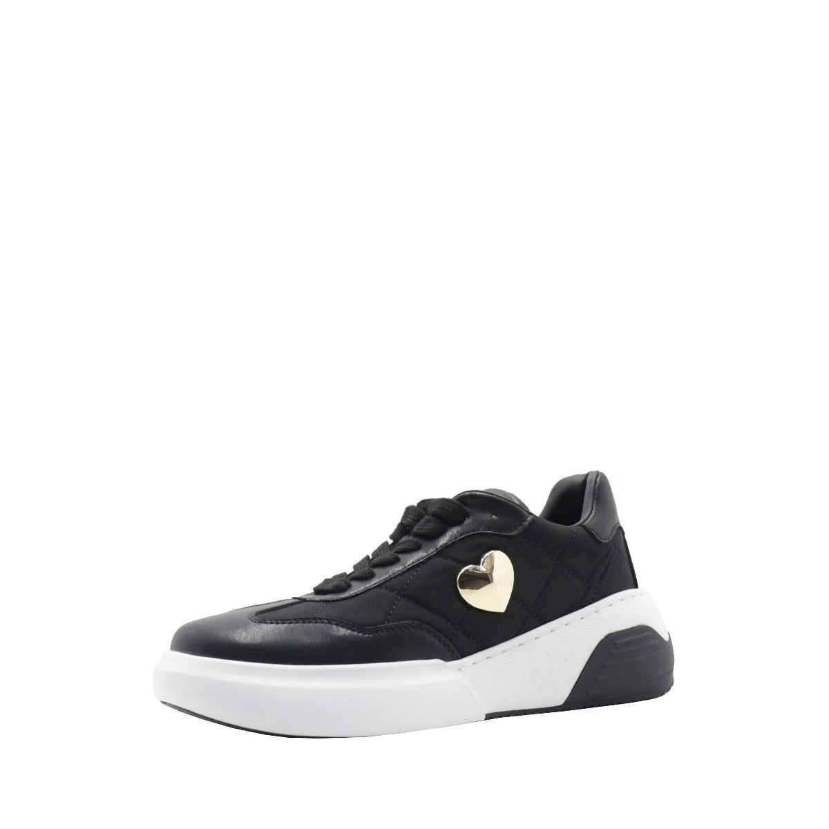 Love Moschino Women's Sneakers Black Calfskin and Nylon