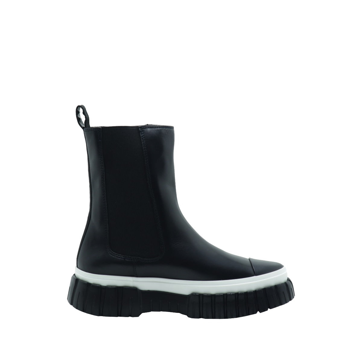 Love Moschino Stivaletto Donna Vitello Nero Bianco