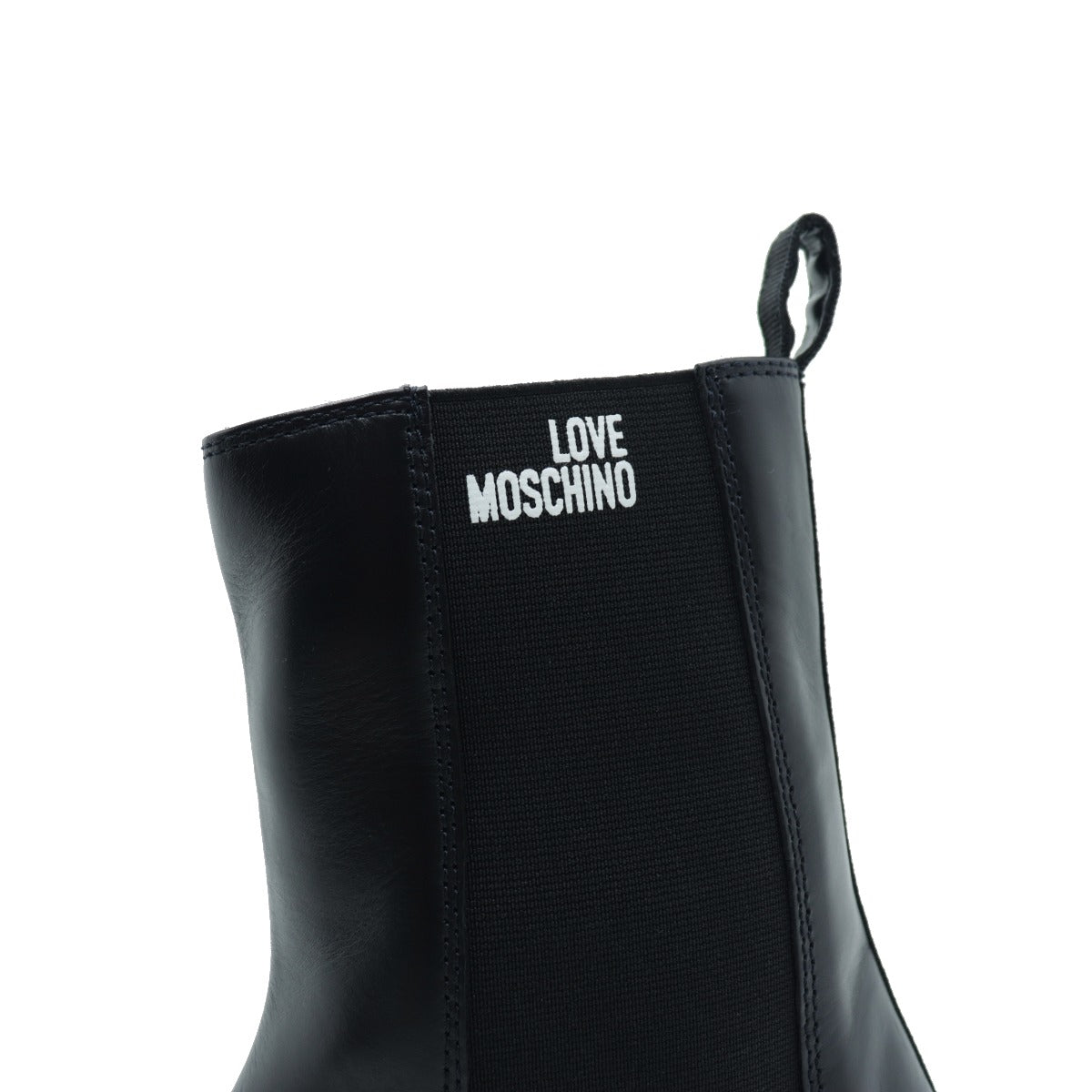 Love Moschino Stivaletto Donna Vitello Nero Bianco