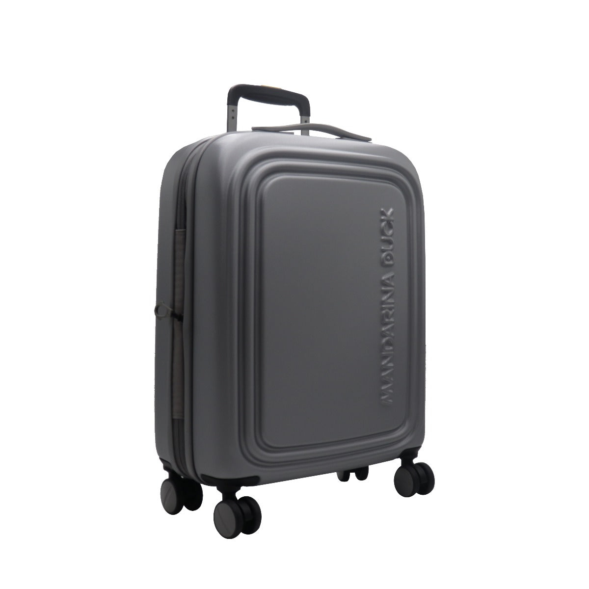Mandarina Duck Trolley Cabin "Global" Espandibile con Logo Duck Argento (32,5/36,5 l)