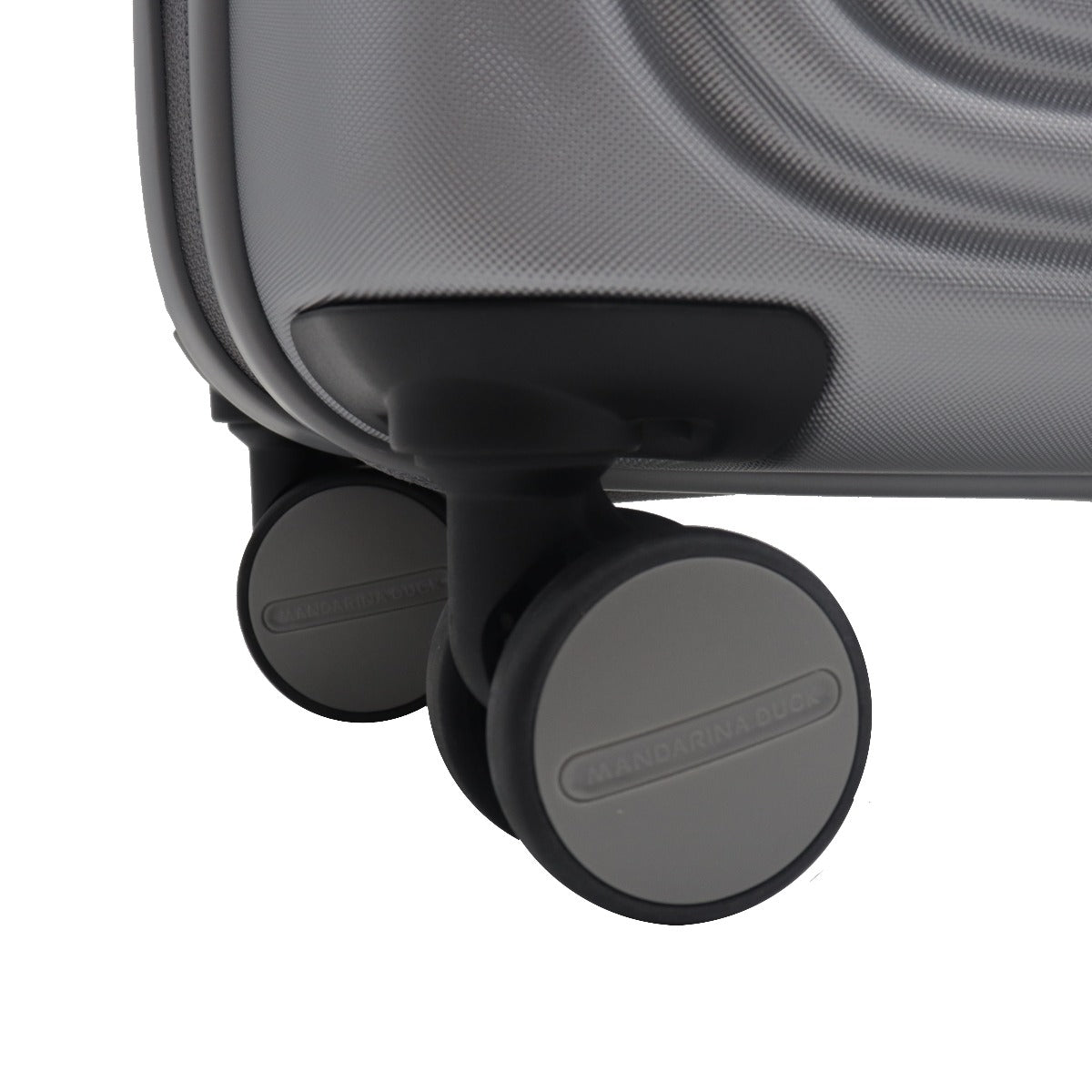 Mandarina Duck Trolley Cabin "Global" Espandibile con Logo Duck Argento (32,5/36,5 l)