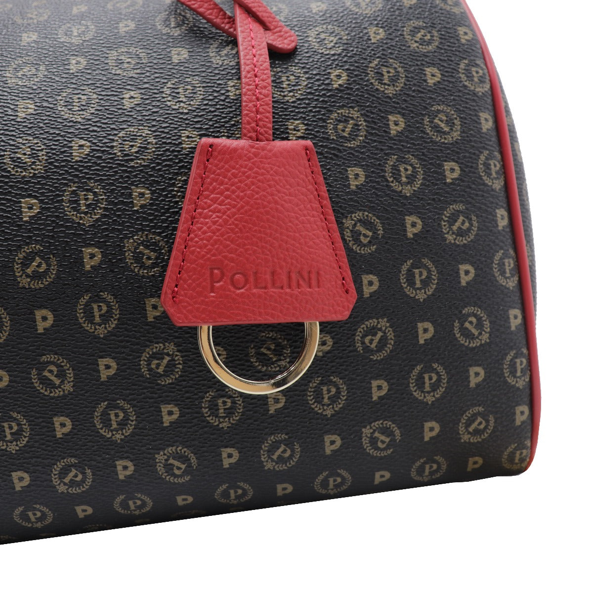 Pollini-Bauletto-Con-Tracolla-Stampa-Monogram-Nero-Rosso-TE8411PP02Q1100B  (14966718) (16103086)
