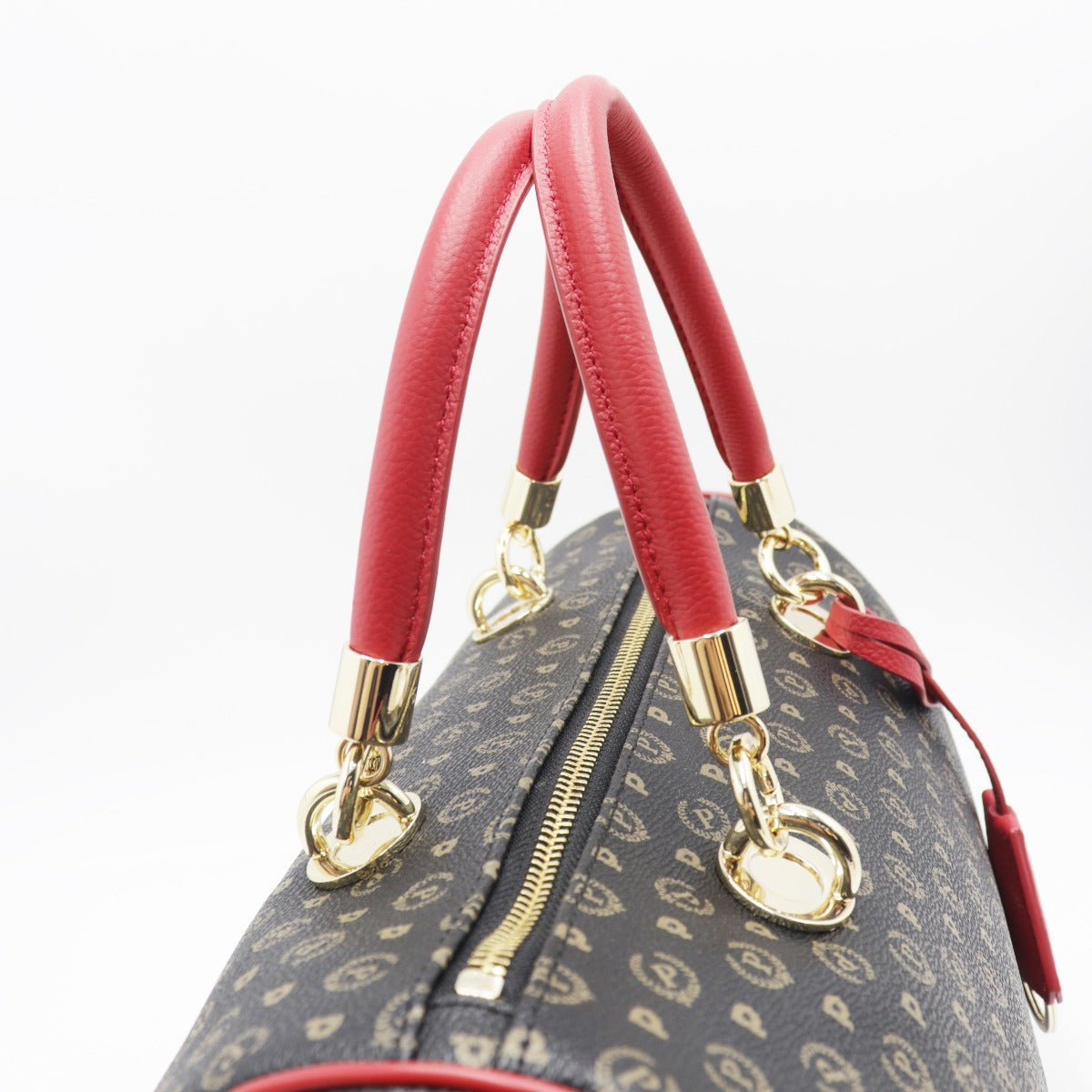 Pollini-Bauletto-Con-Tracolla-Stampa-Monogram-Nero-Rosso-TE8411PP02Q1100B  (14966719) (16103087)