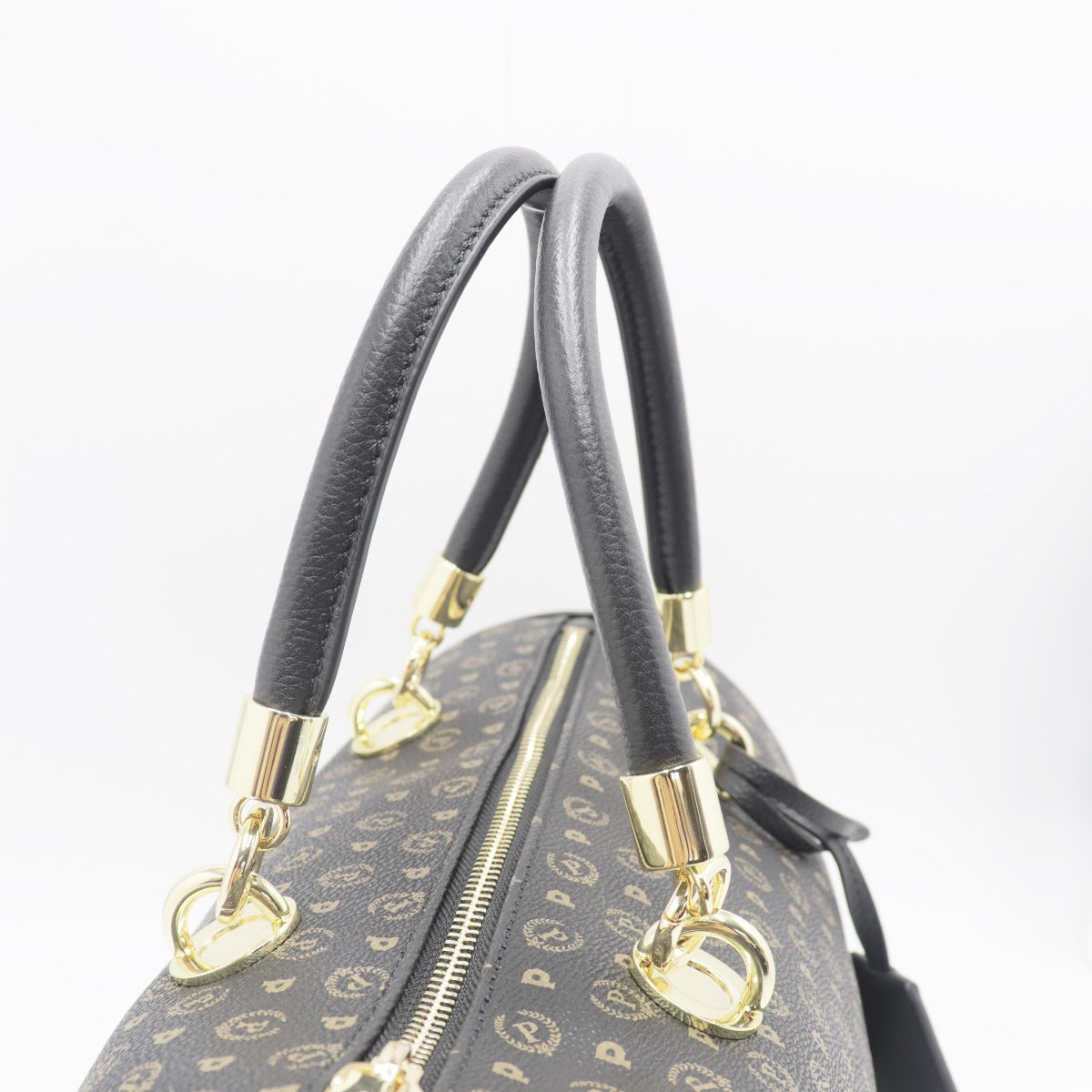 Pollini-Bauletto-Con-Tracolla-Stampa-Monogram-Nero-TE8411PP02Q1100A