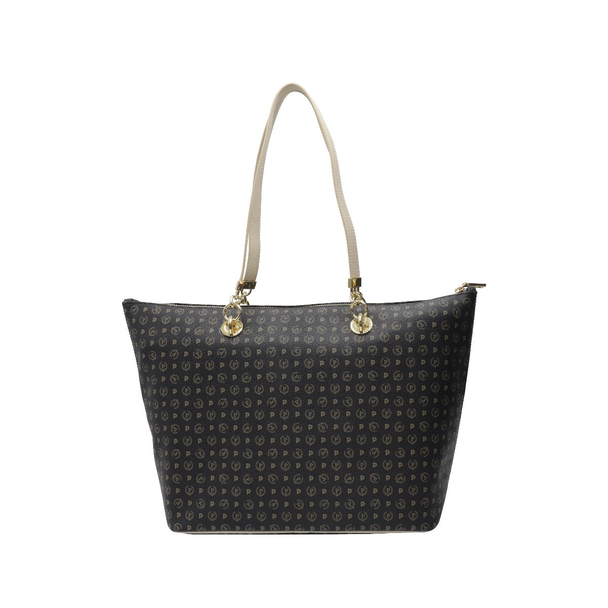 Pollini-Borsa-A-Spalla-Manici-Intercambili-Monogram-Nero-AvorioTE8410PP02Q1100C (14966734) (16103102)