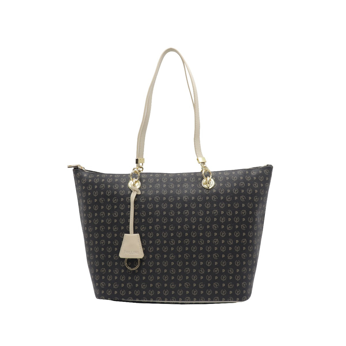 Pollini-Borsa-A-Spalla-Manici-Intercambili-Monogram-Nero-AvorioTE8410PP02Q1100C  (14966731) (16103099)