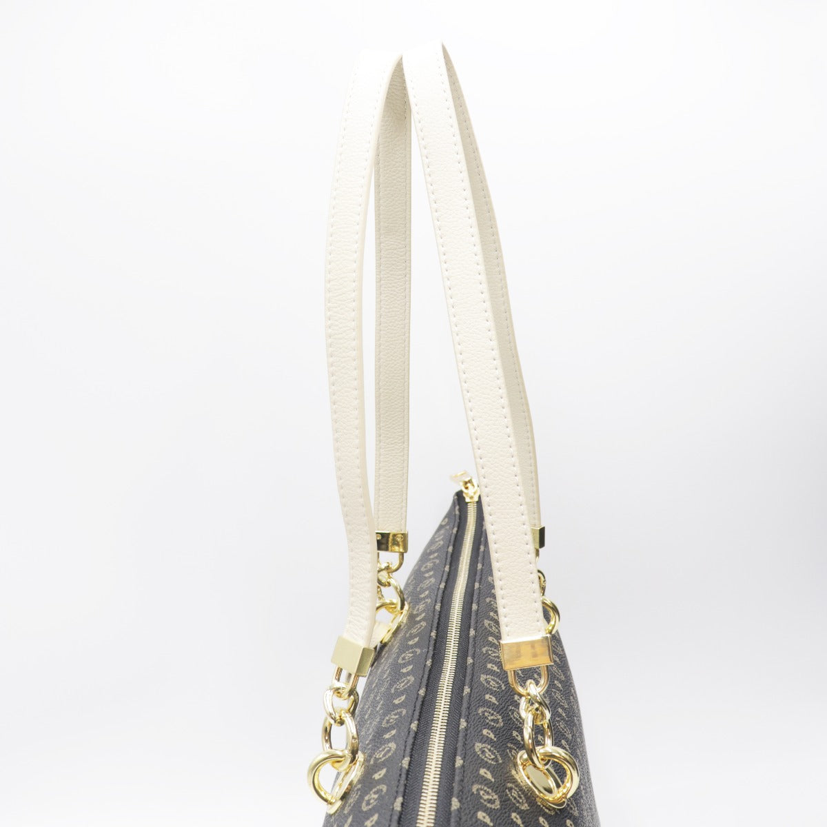 Pollini-Borsa-A-Spalla-Manici-Intercambili-Monogram-Nero-AvorioTE8410PP02Q1100C  (14966736) (16103104)