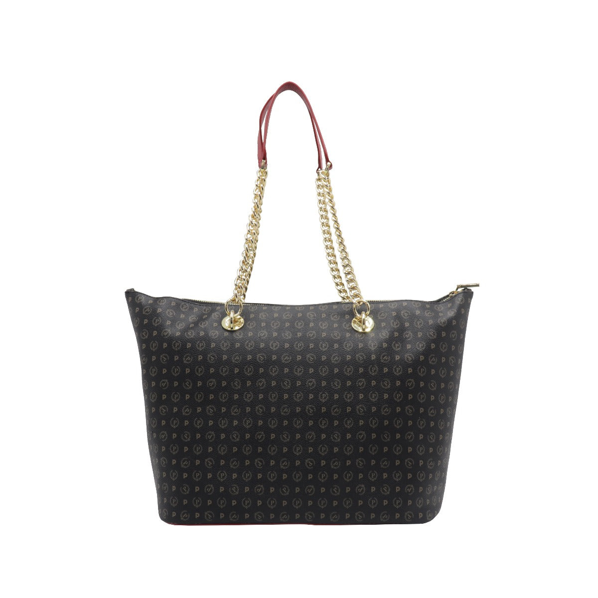 Pollini-Borsa-A-Spalla-Stampa-Monogram-Nero-Rosso-TE8410PP02Q1100B
 MISURE 29X48X18
 COMPOSIZIONE 90%PVC 10%VL
 (14967067) (16103396)