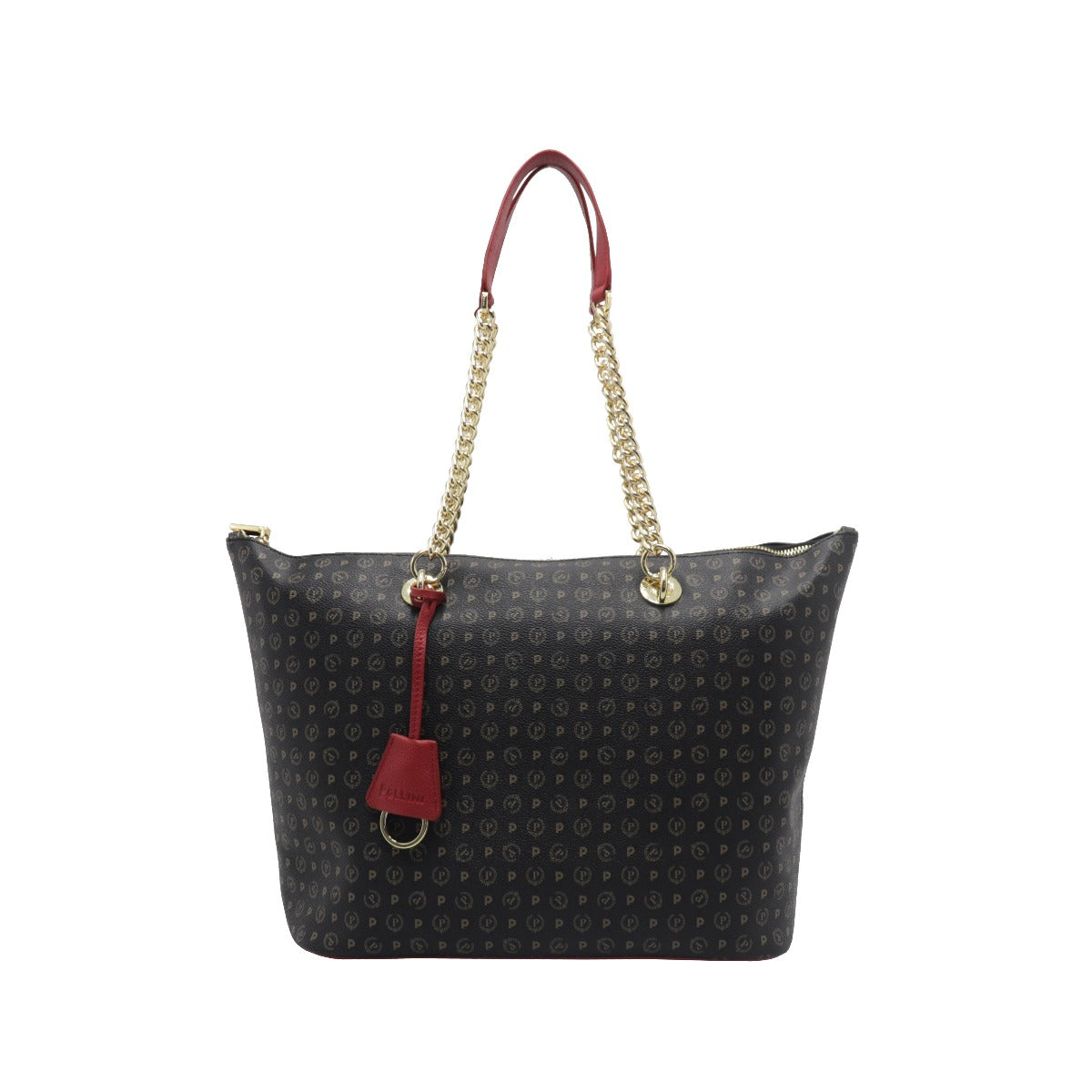 Pollini-Borsa-A-Spalla-Stampa-Monogram-Nero-Rosso-TE8410PP02Q1100B
 MISURE 29X48X18
 COMPOSIZIONE 90%PVC 10%VL
 (14967064) (16103393)