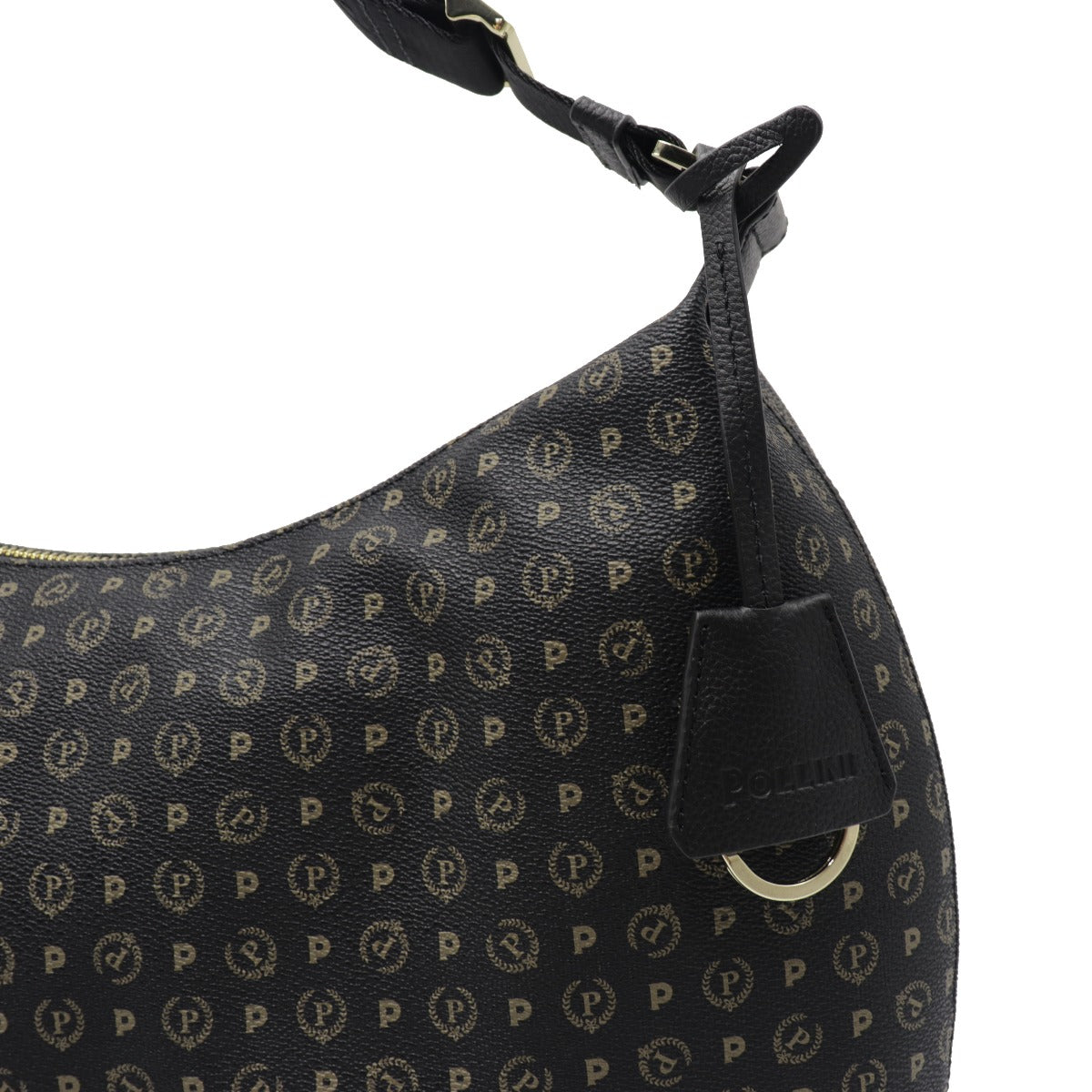 Pollini-Borsa-A-Spalla-Stampa-Monogram-Nero-TE8420PP04Q1100A