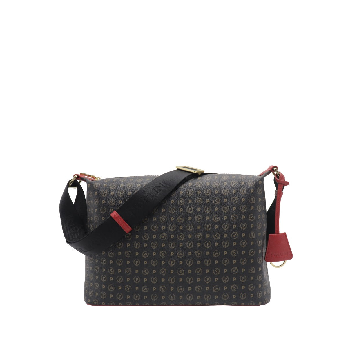 Pollini-Borsa-A-Tracolla-Stampa-Monogram-Nero-Rosso-TE8400PP02Q1100B  (14967046) (16103376)