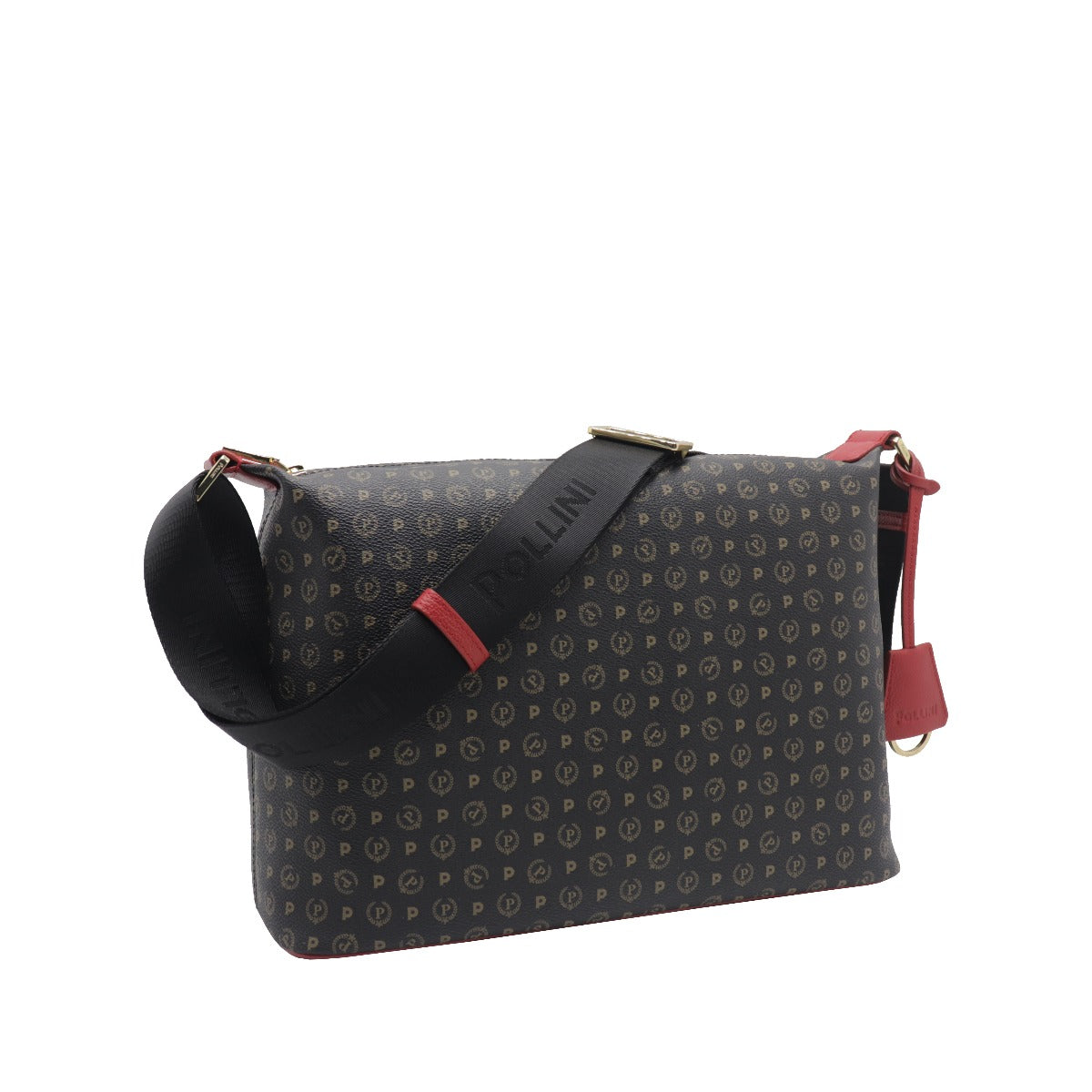 Pollini-Borsa-A-Tracolla-Stampa-Monogram-Nero-Rosso-TE8400PP02Q1100B  (14967047) (16103377)