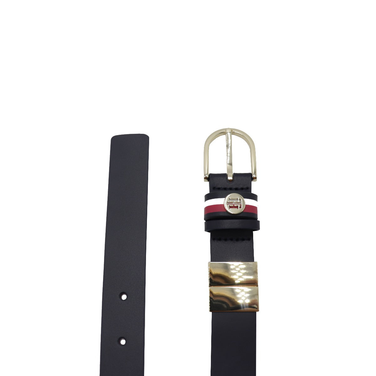 Tommy-Hilfiger-Cintura-in-Pelle-Liscia-passante-Logato-AW0AW10582-0GY