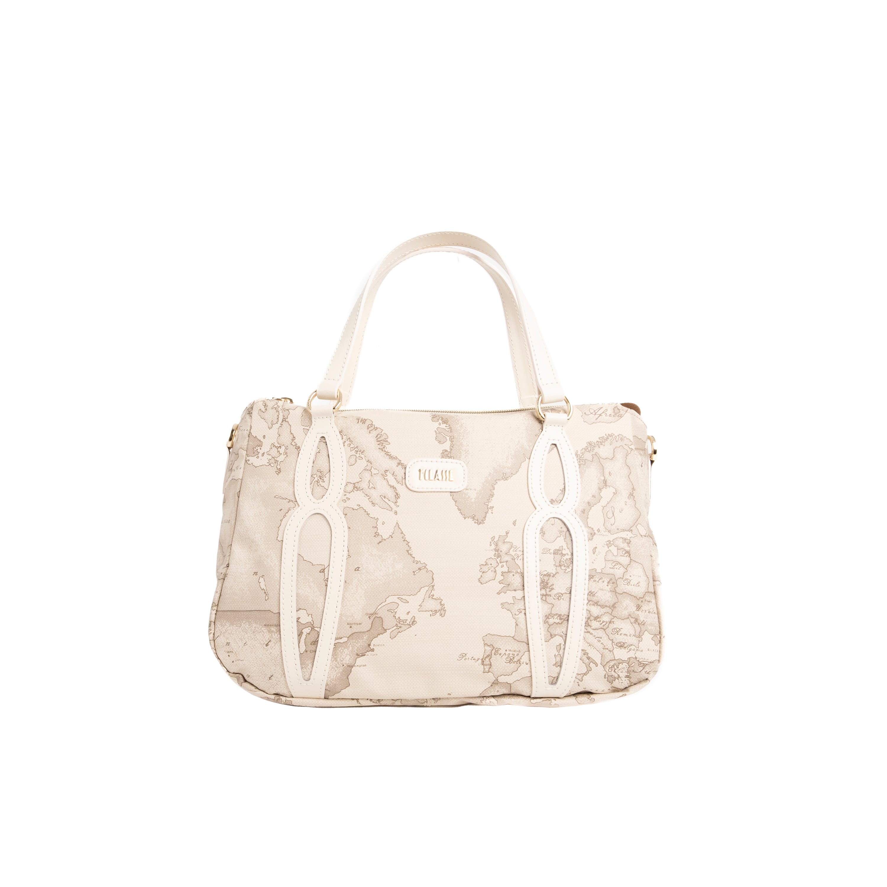 Alviero Martini Prima Classe Borsa a Mano con Tracolla Rafia