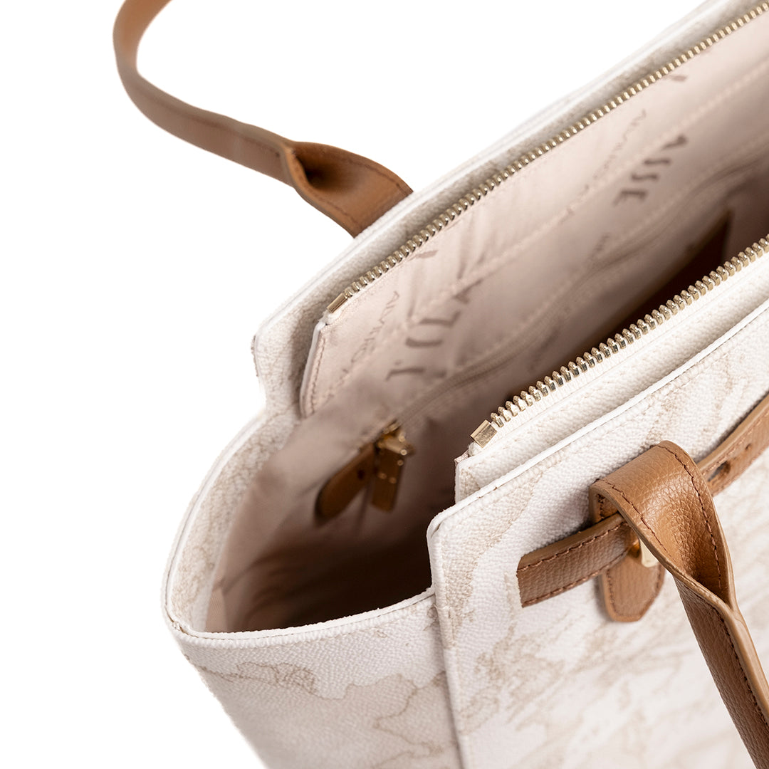 Alviero Martini Prima Classe Borsa Shopper Bianco