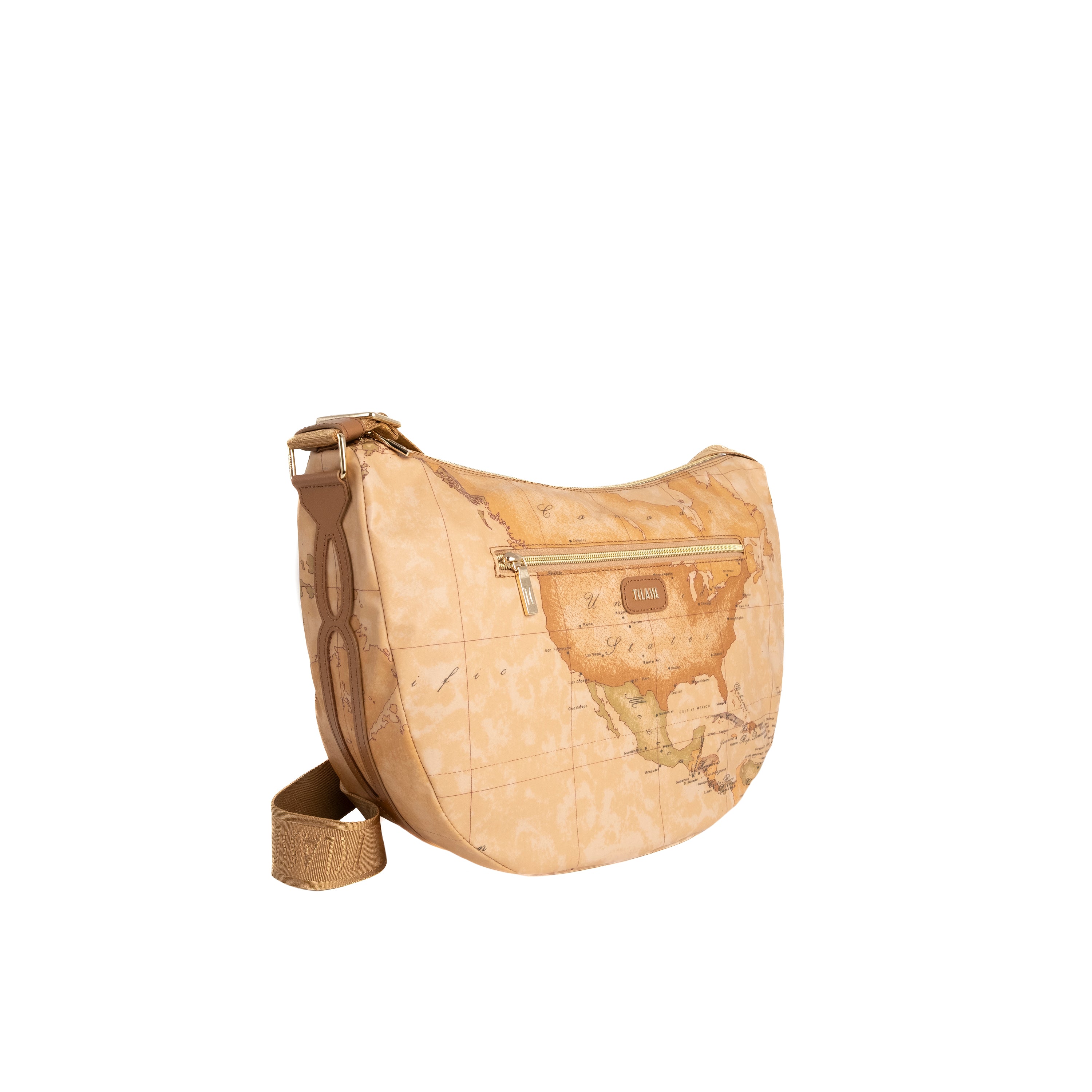 Alviero Martini Prima Classe Tracolla Geo Grande Tabacco