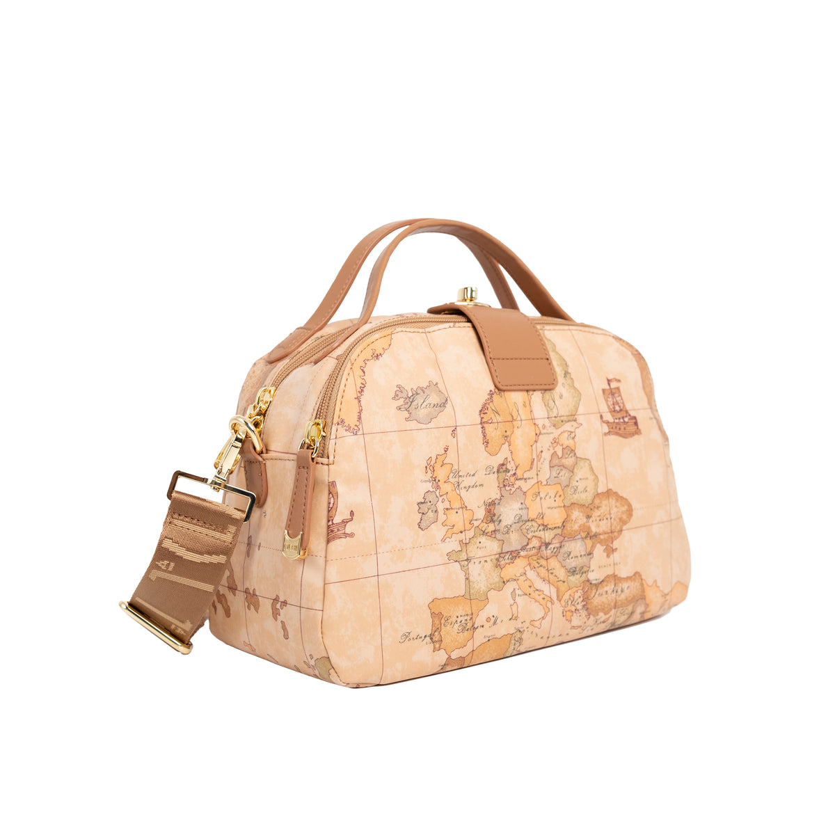 Alviero Martini Bauletto Con Tracolla Staccabile Naturale