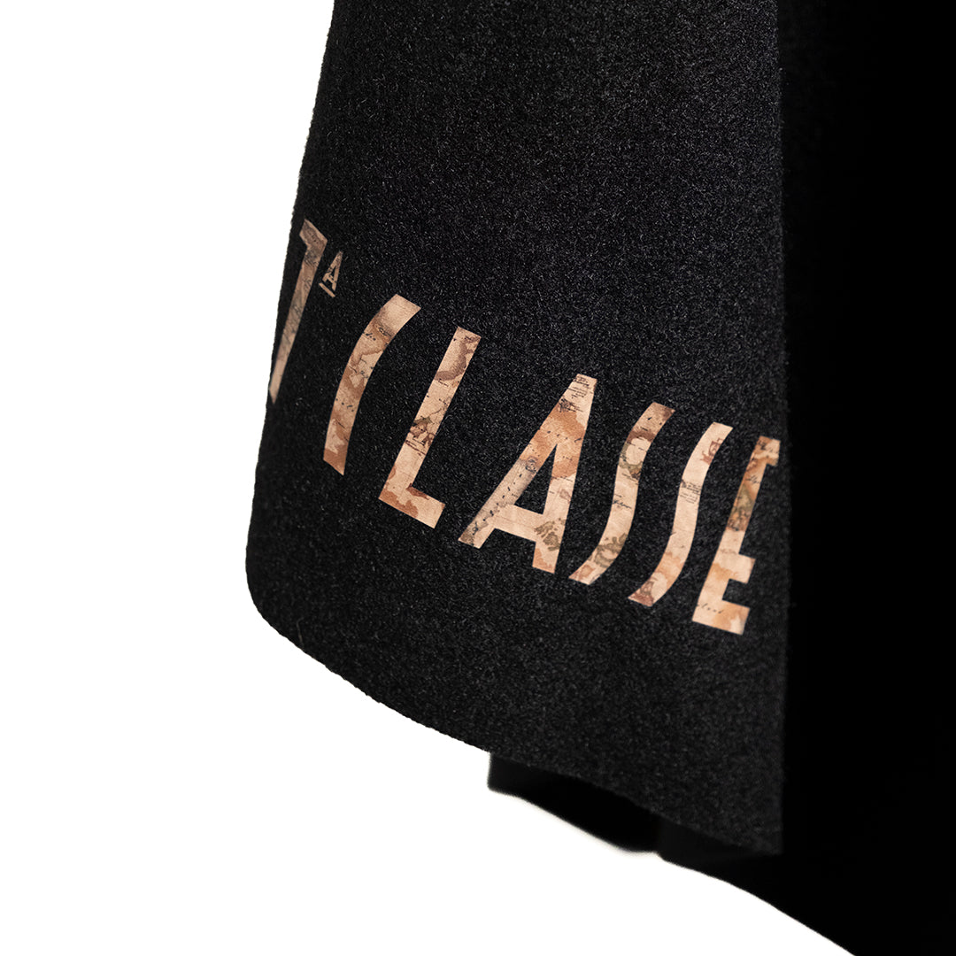 Alviero Martini Prima Classe Poncho Ecofur Nero