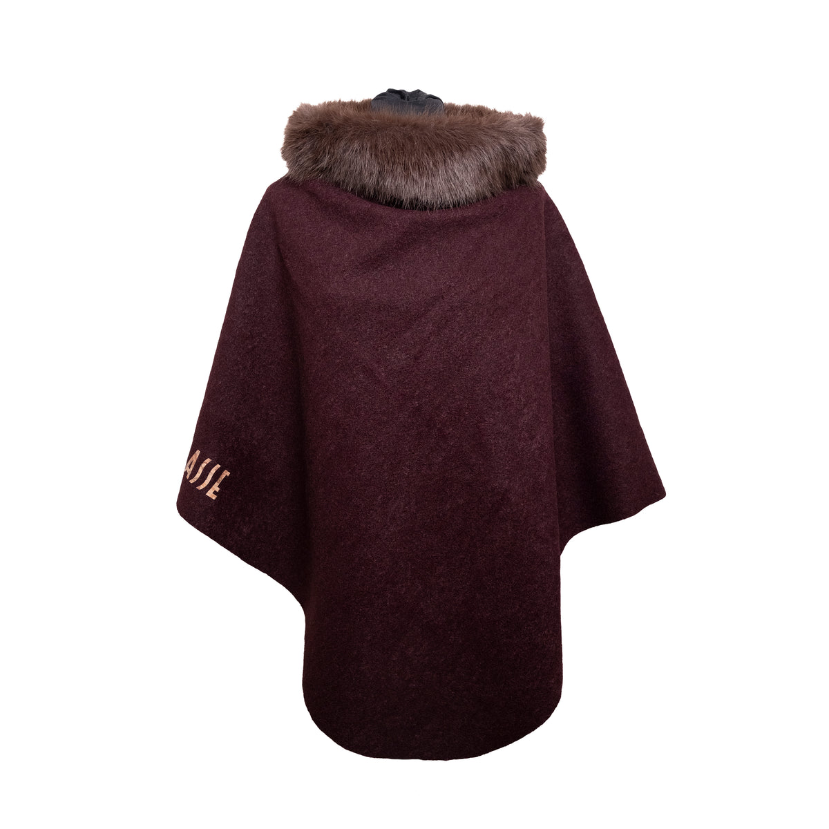 Alviero Martini Prima Classe Poncho Ecofur Vino