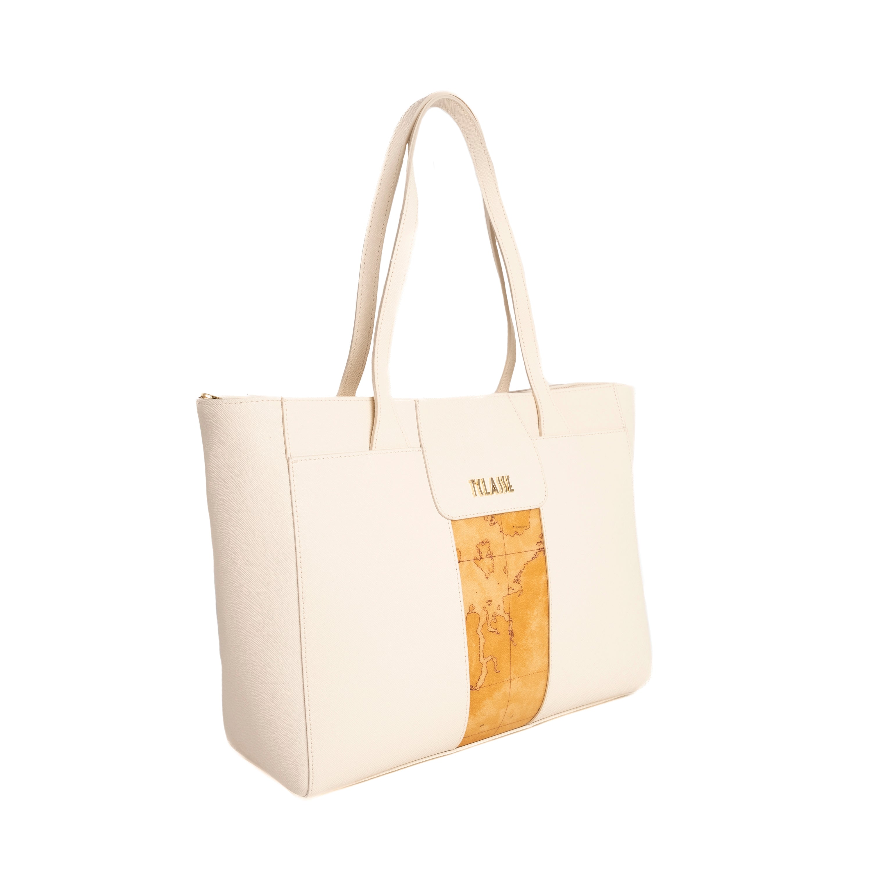 Alviero Martini Prima Classe Borsa Shopper Grande Avorio