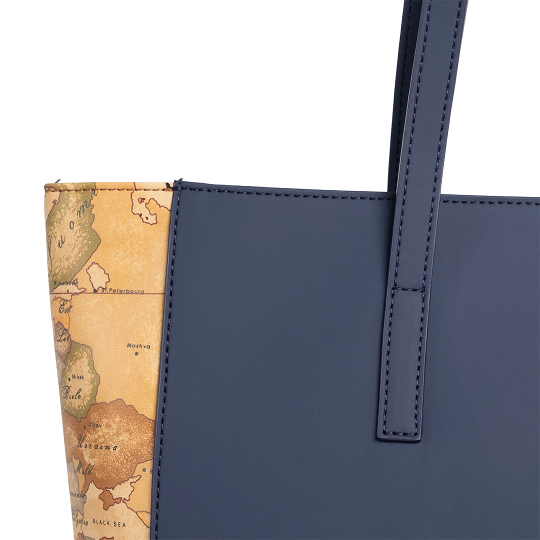 Alviero Martini Prima Classe Borsa Shopping Blu Navy