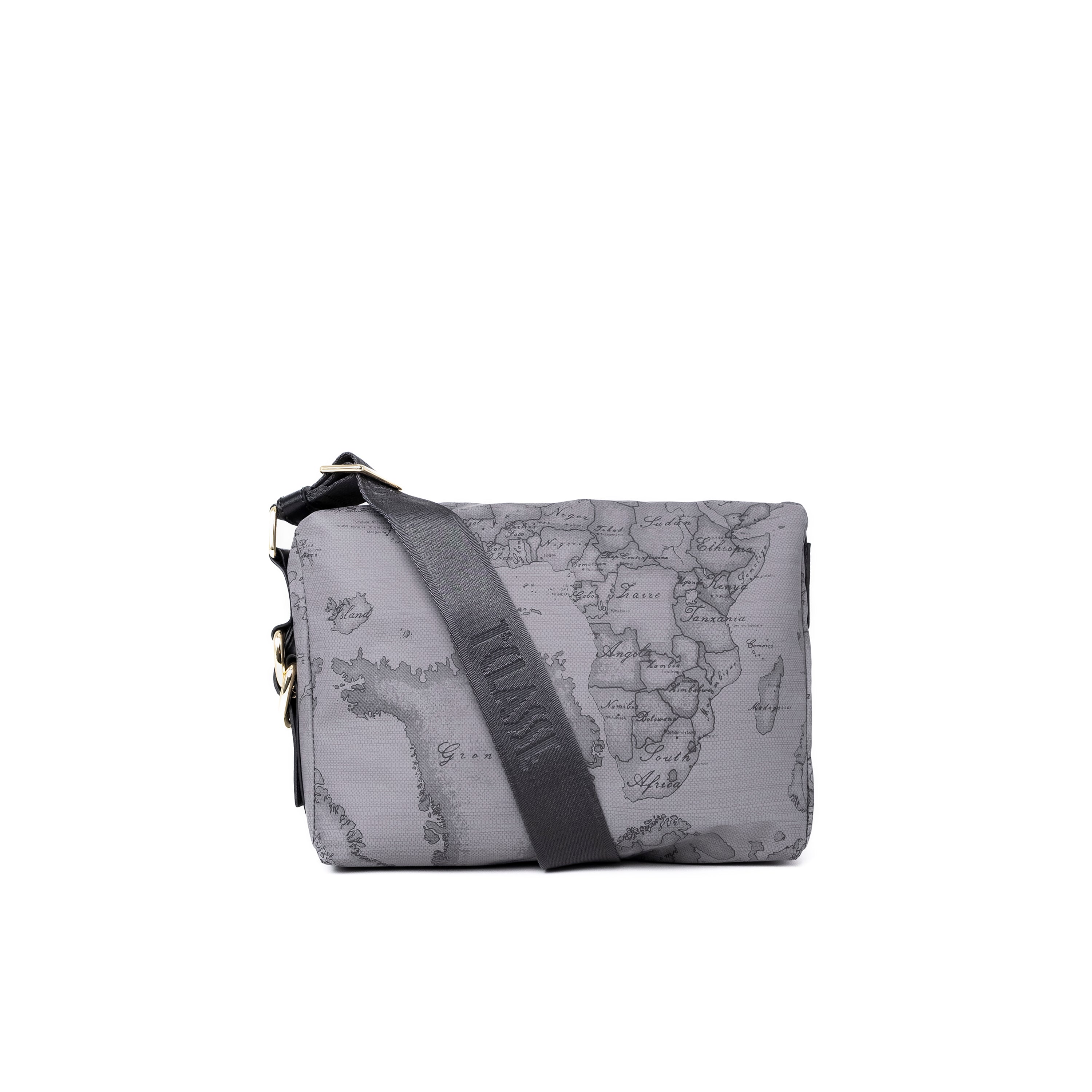 Alviero Martini Prima Classe Borsa a Tracolla Piccola Geo Grigio Scuro