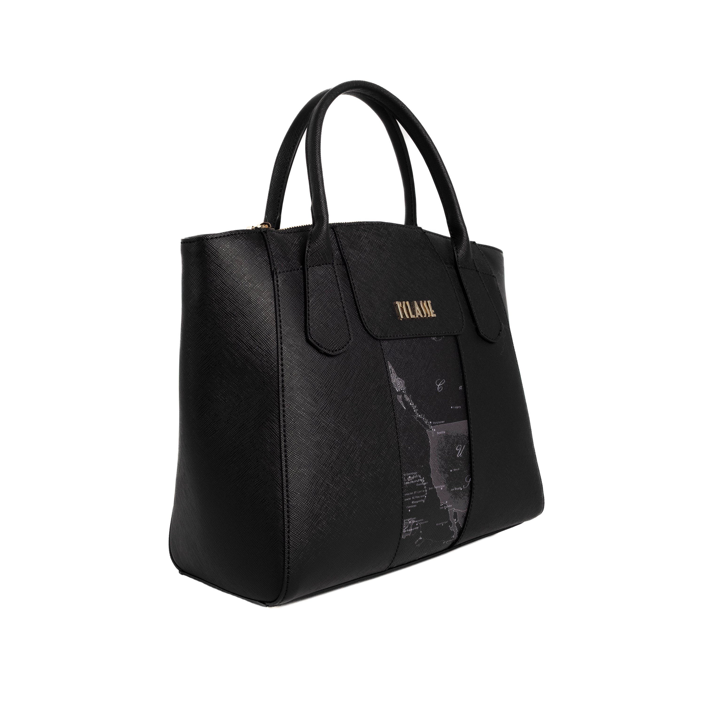 Alviero Martini Prima Classe Borsa a Mano Grande c/Tracolla Nero