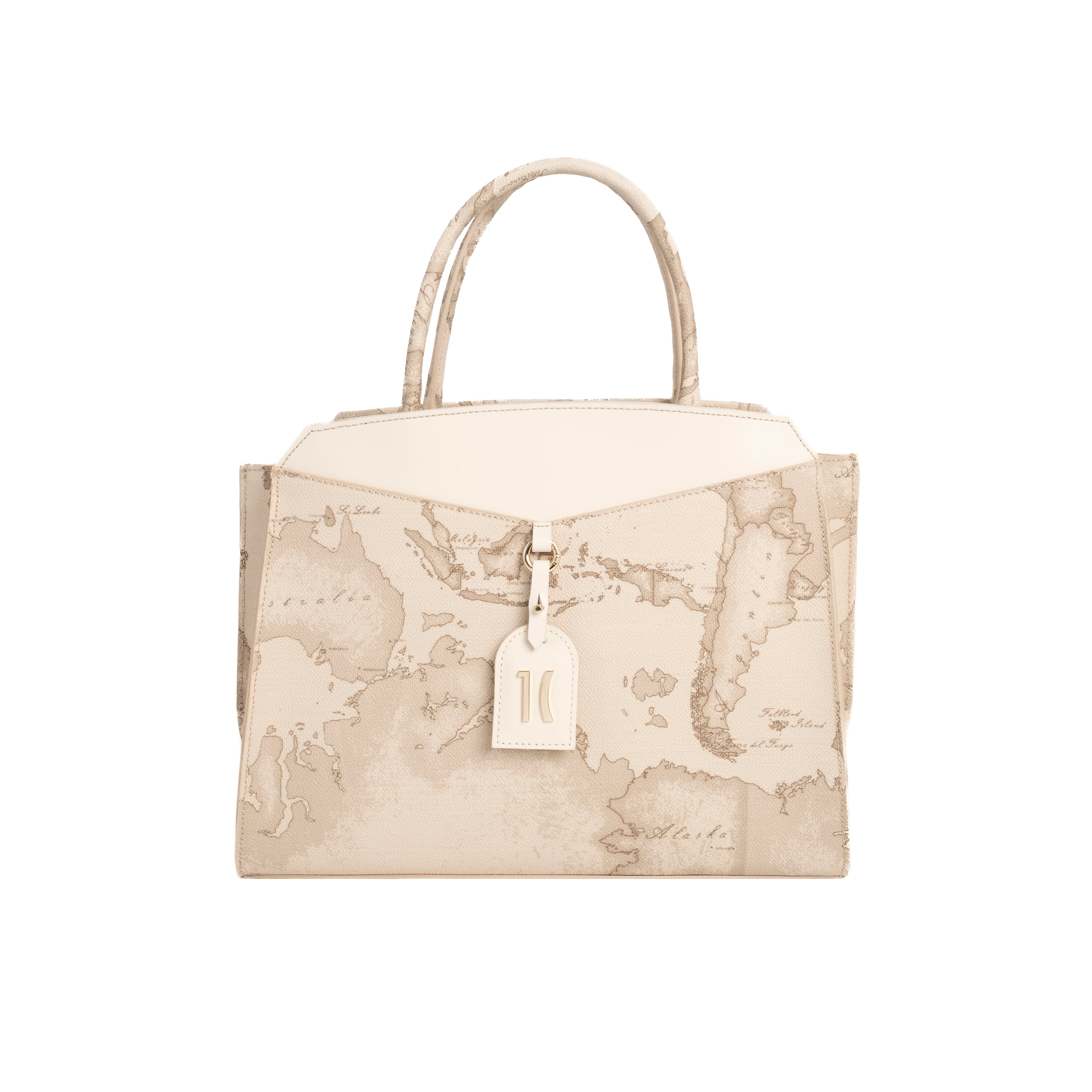 Alviero Martini Prima Classe Borsa a Mano con Tracolla Rafia