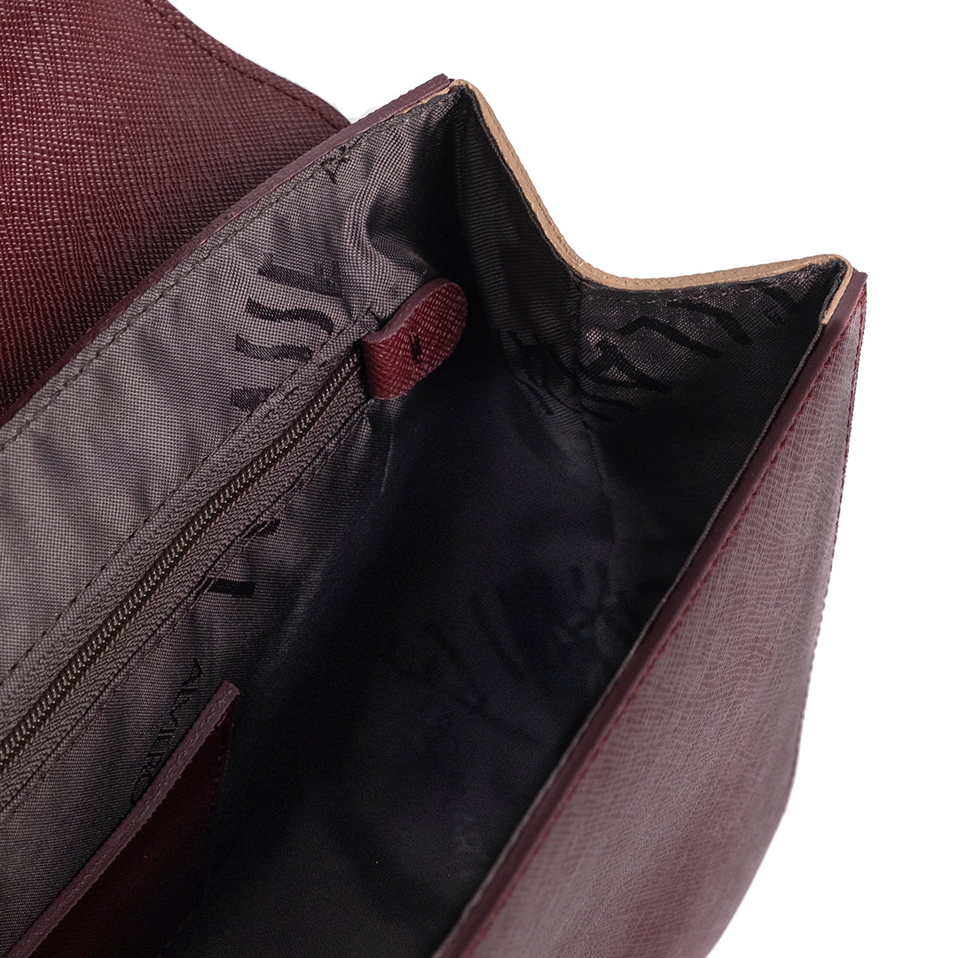 Alviero Martini Prima Classe Borsa a Tracolla Burgundy