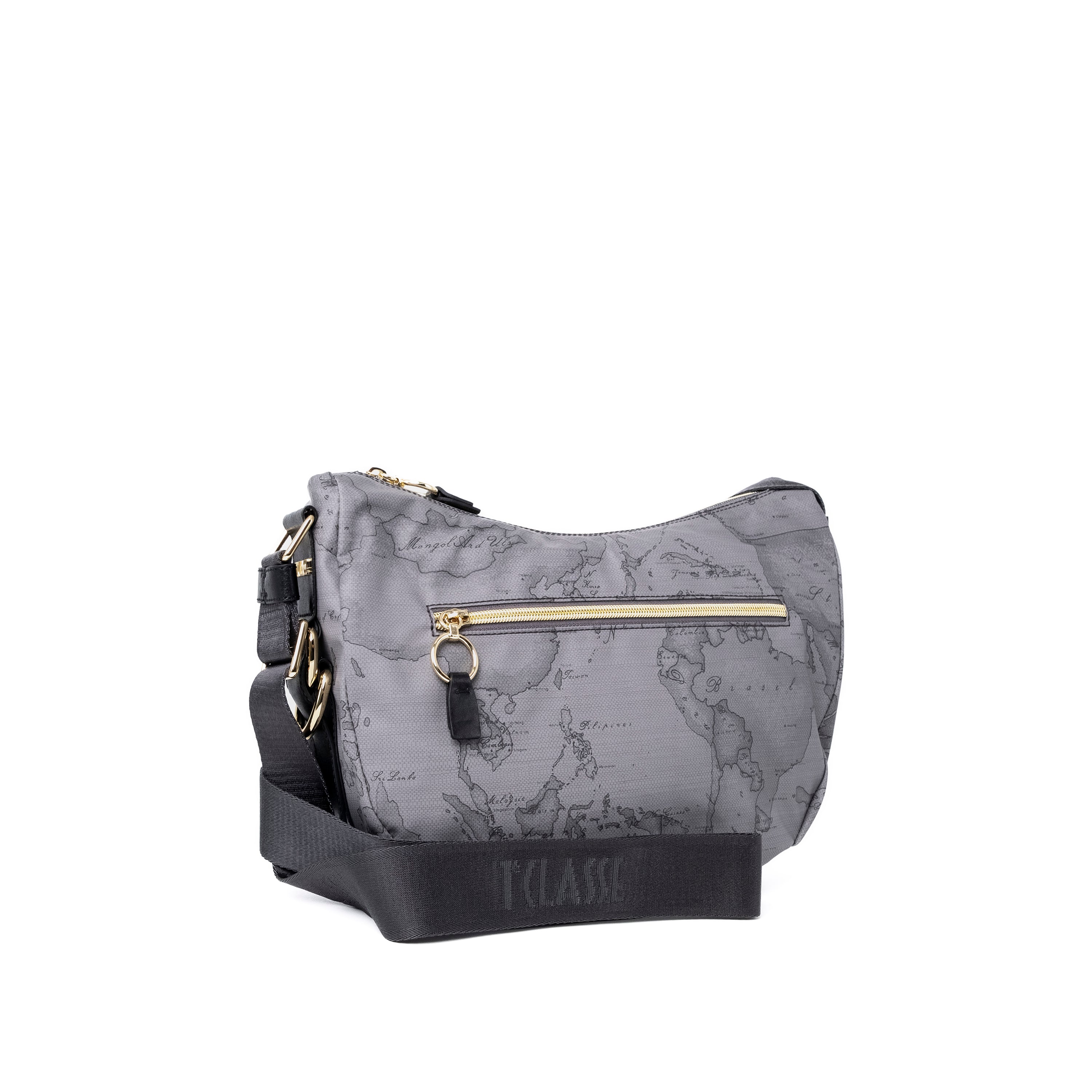 Alviero Martini Prima Classe Borsa a Tracolla Media Grigio Scuro