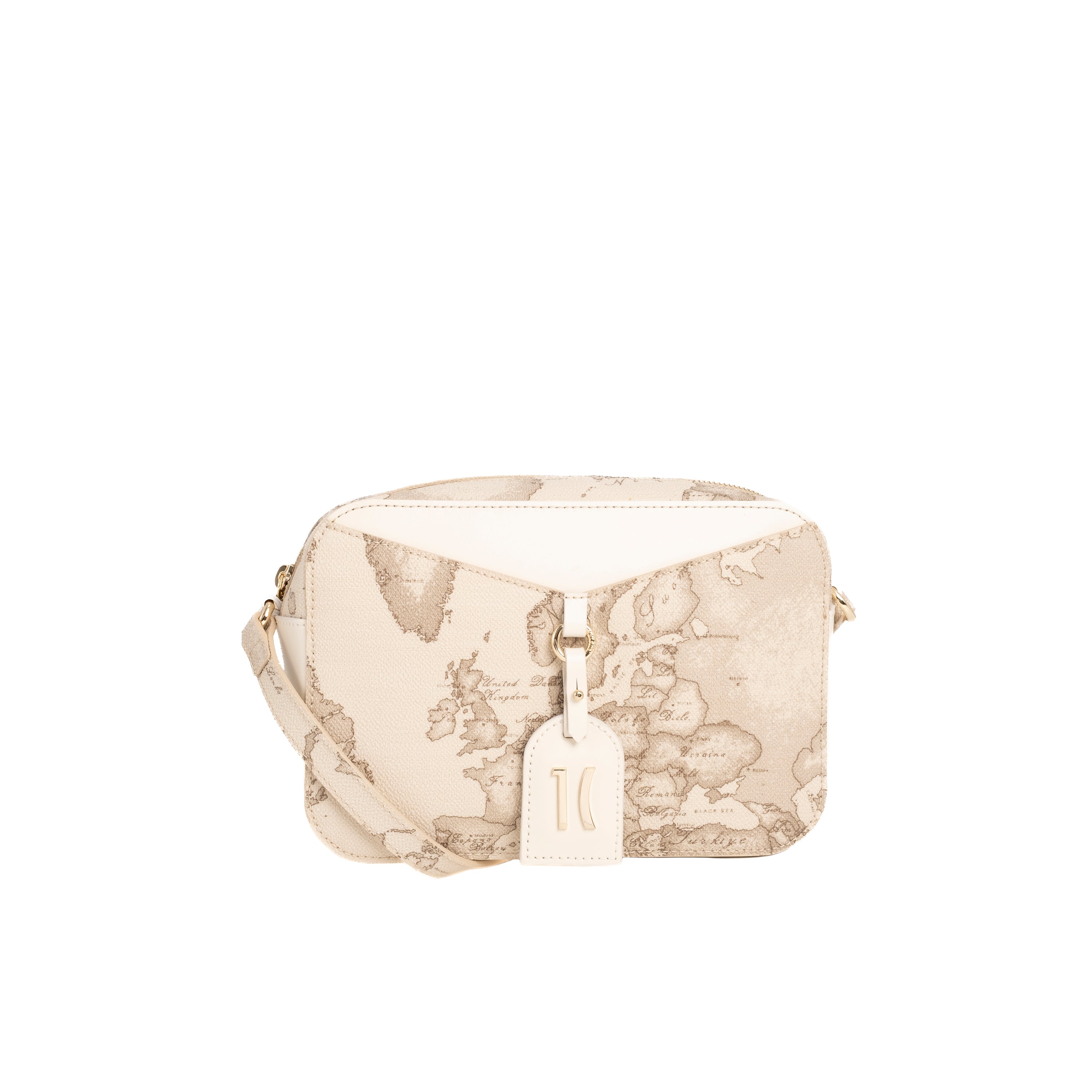 Alviero Martini Prima Classe Tracollina Reporter Rafia