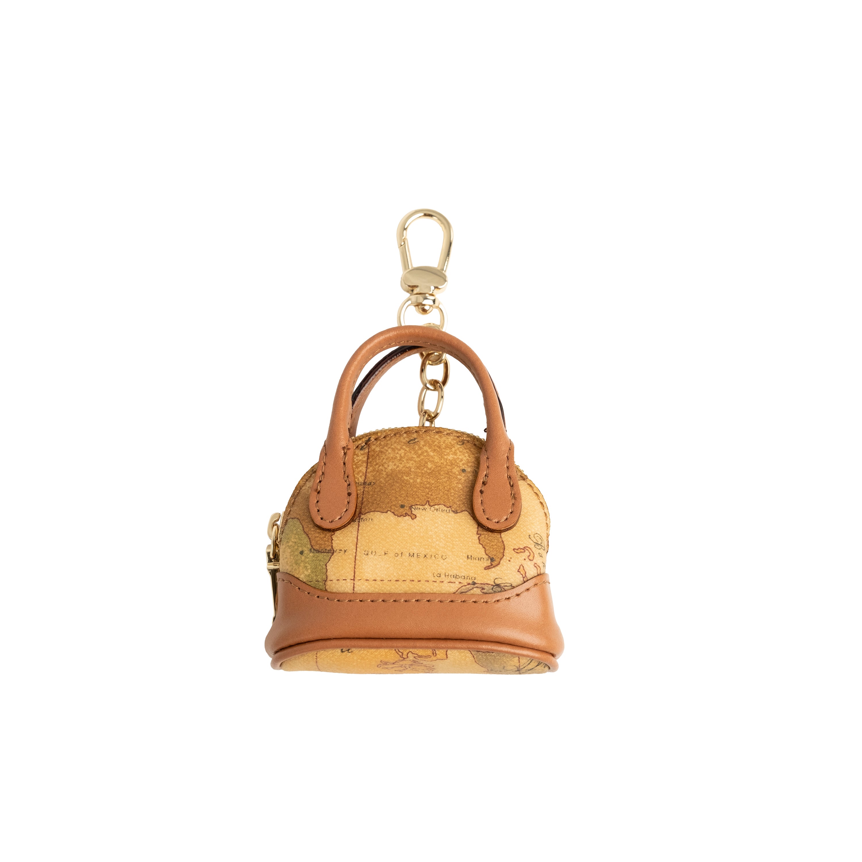 Alviero Martini Prima Classe Charm Mini-Borsa a Mano Naturale