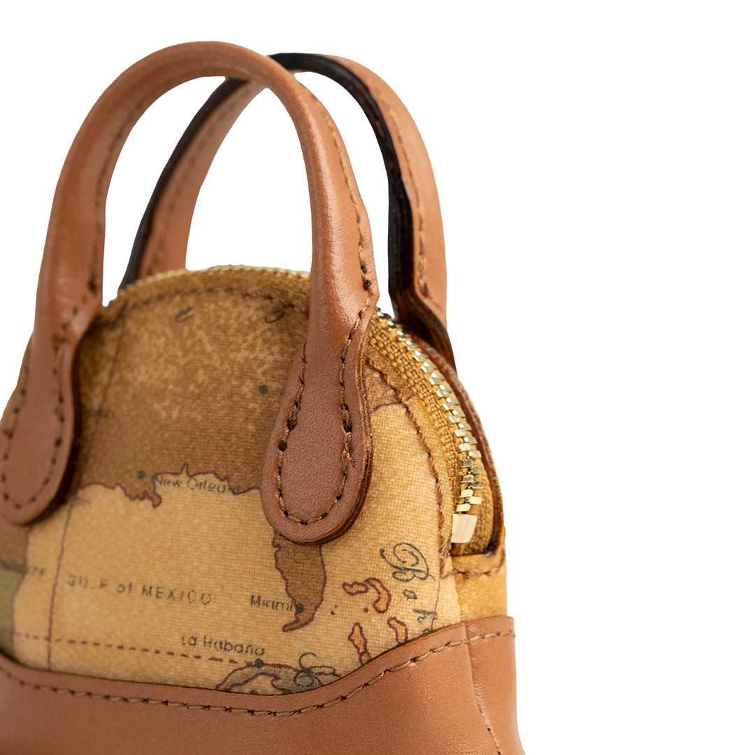 Alviero Martini Prima Classe Charm Mini-Borsa a Mano Naturale