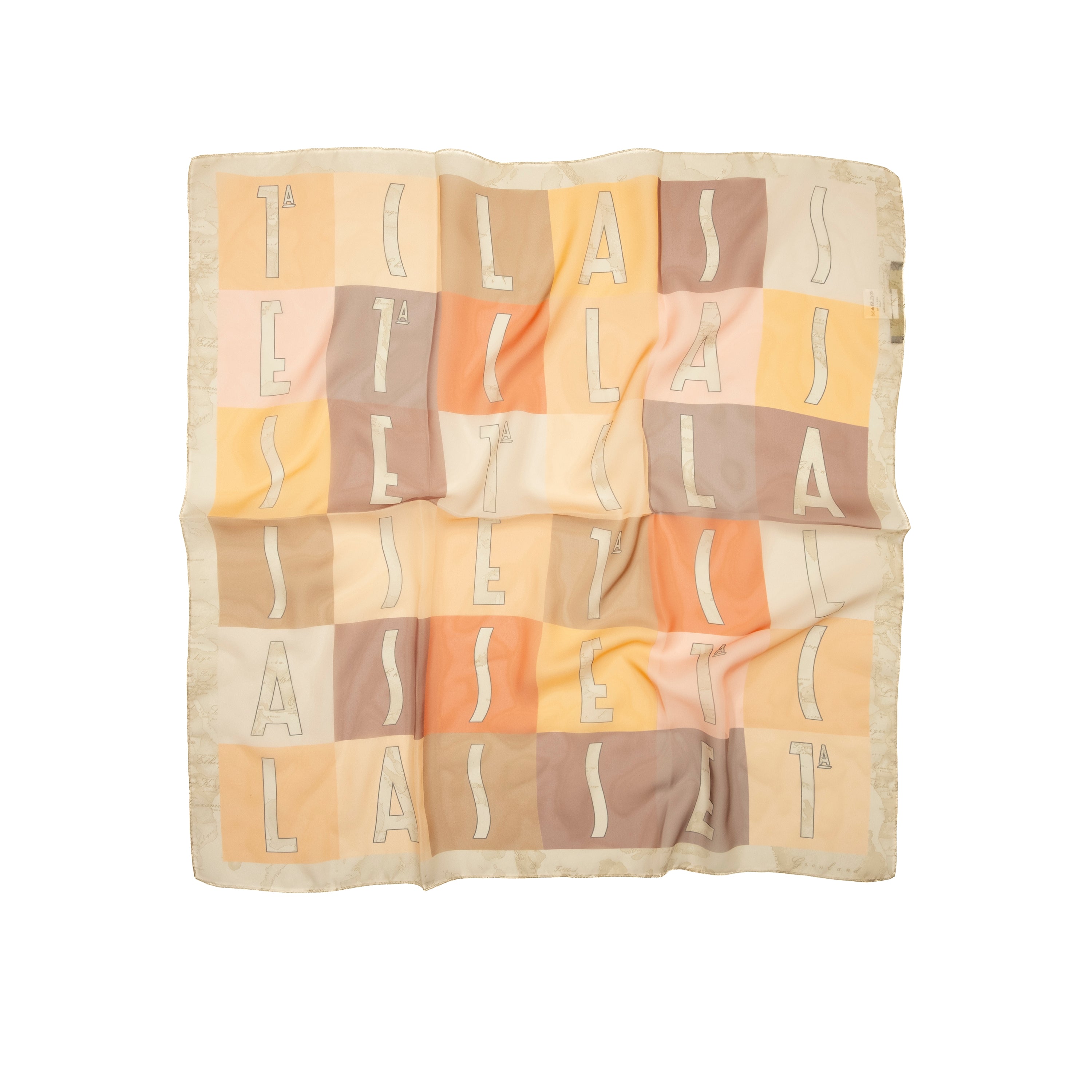 Alviero Martini Prima Classe Foulard "1C" Terracotta 75x75 cm