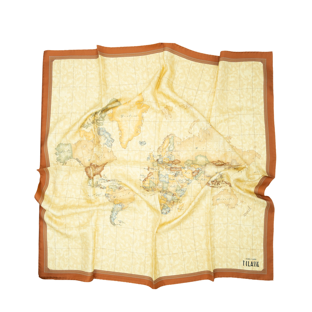 Alviero Martini Prima Classe Foulard Geo Classic Zucca (90 x 90 cm)