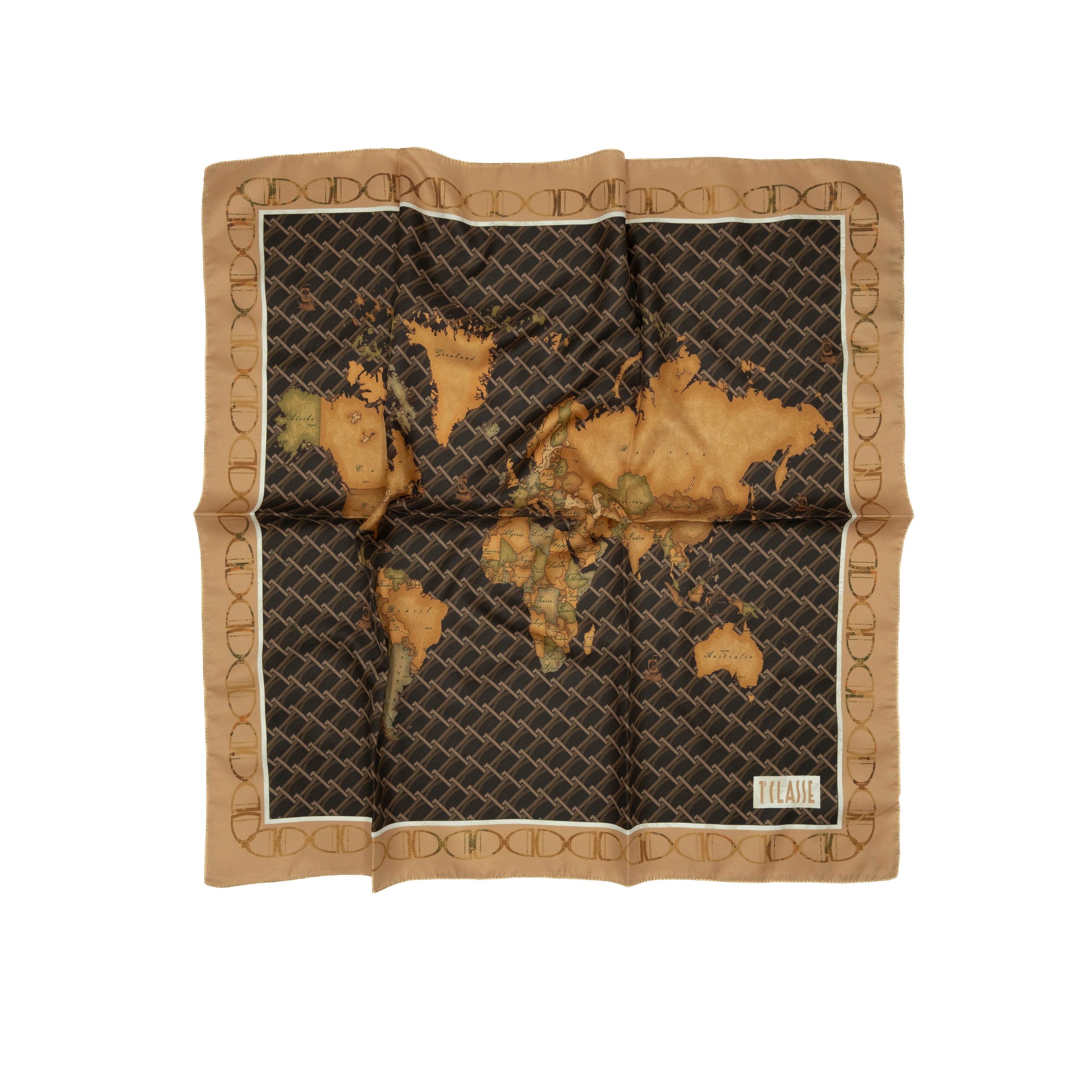 Alviero Martini Prima Classe Foulard Monogram Naturale 75 x 75 cm