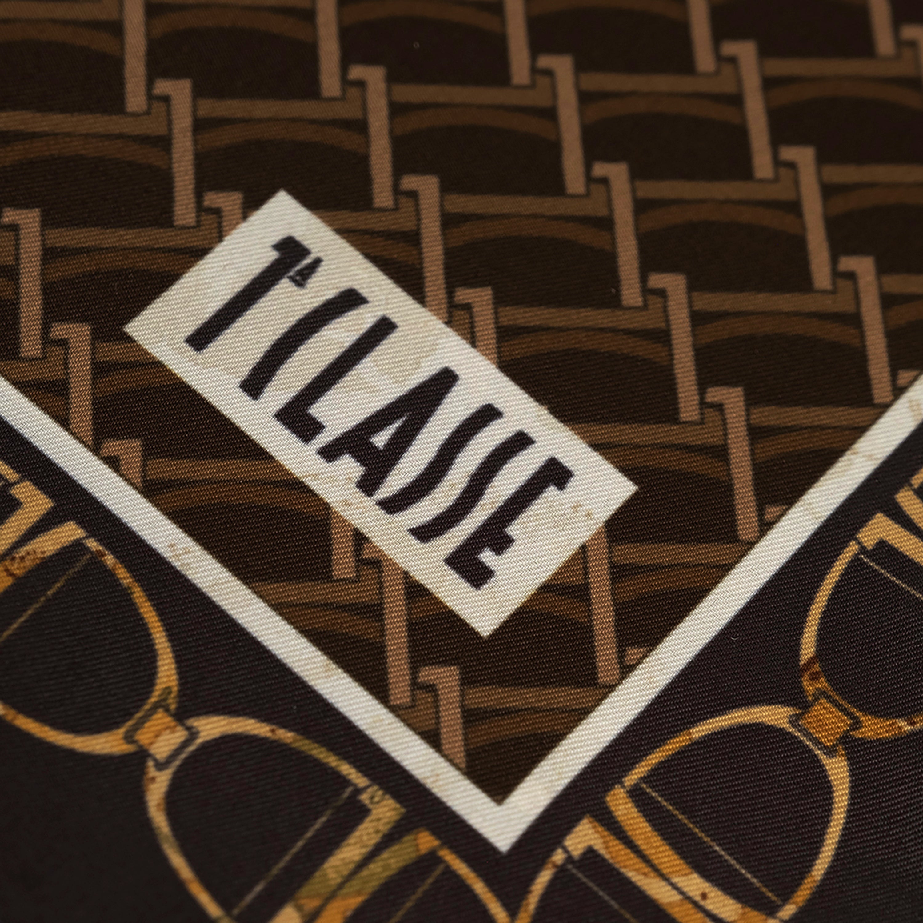 Alviero Martini Prima Classe Foulard Monogram Nero 75 x 75 cm